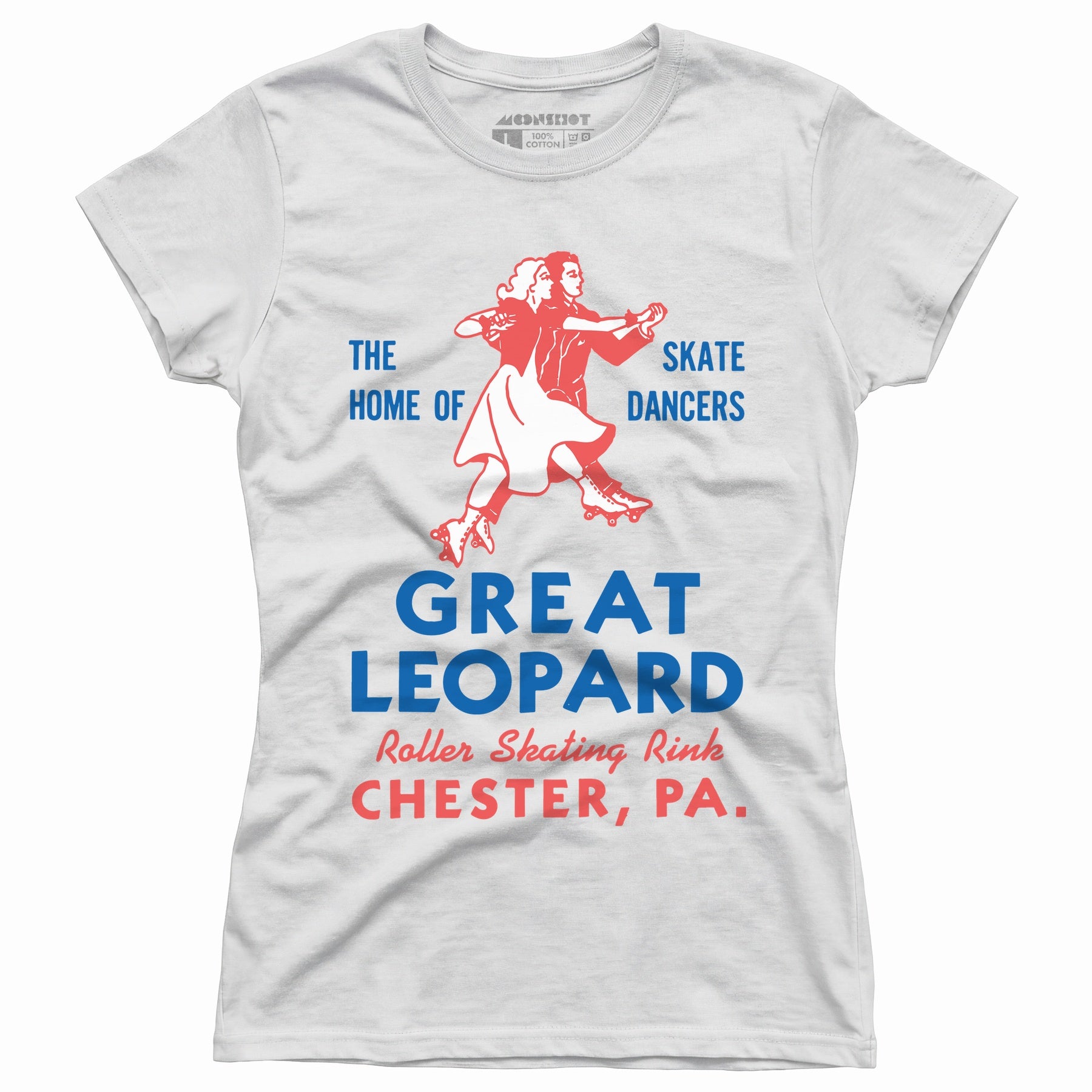 Great Leopard Roller Skating Rink - Chester, PA - Vintage Roller Rink - Women's T-Shirt