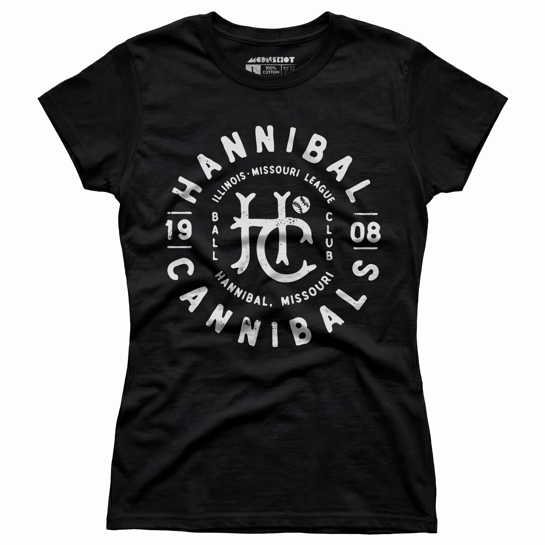 Hannibal Cannibals - Missouri - Vintage Defunct Baseball Teams - Women's T-Shirt