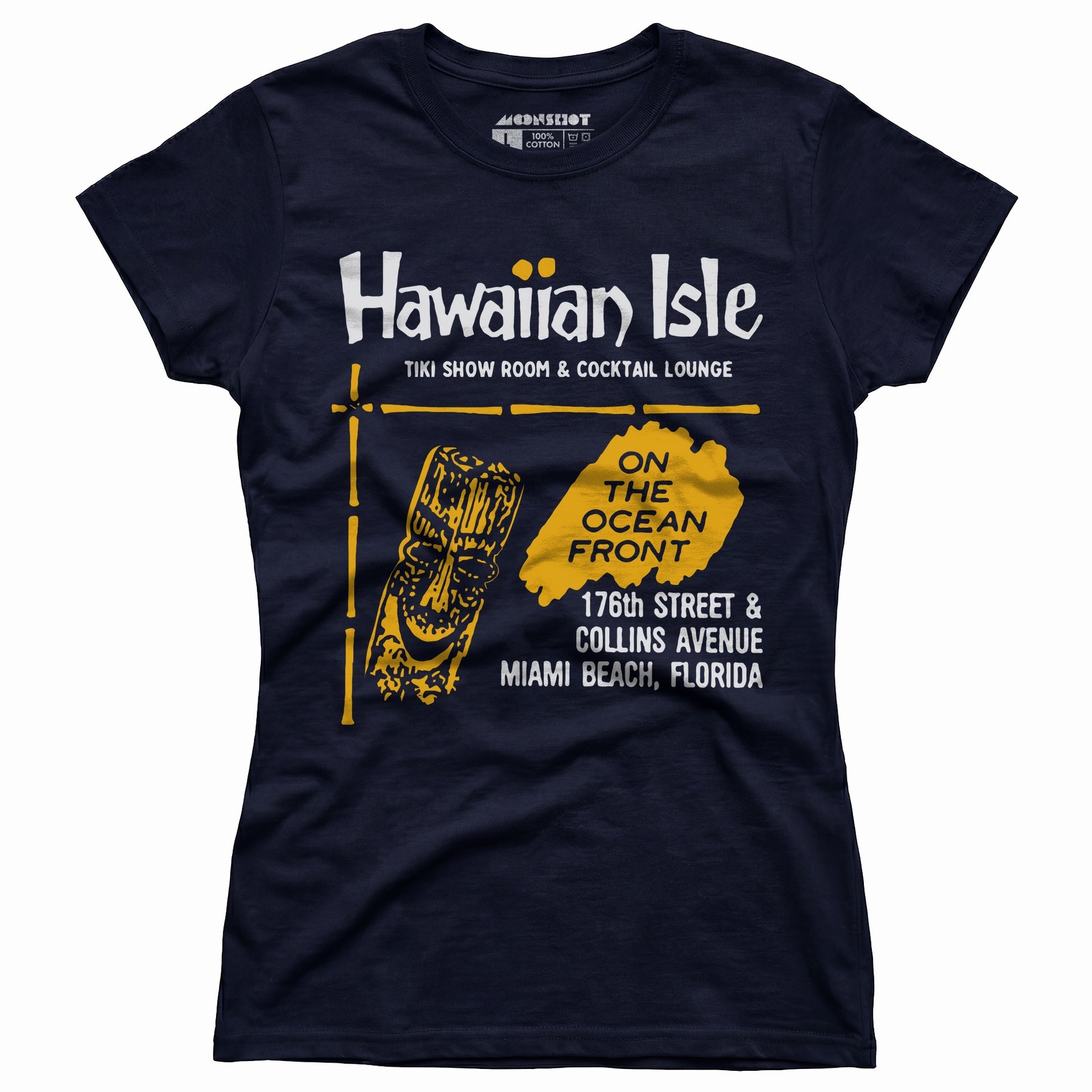 Hawaiian Isle - Miami Beach, FL - Vintage Tiki Bar - Women's T-Shirt