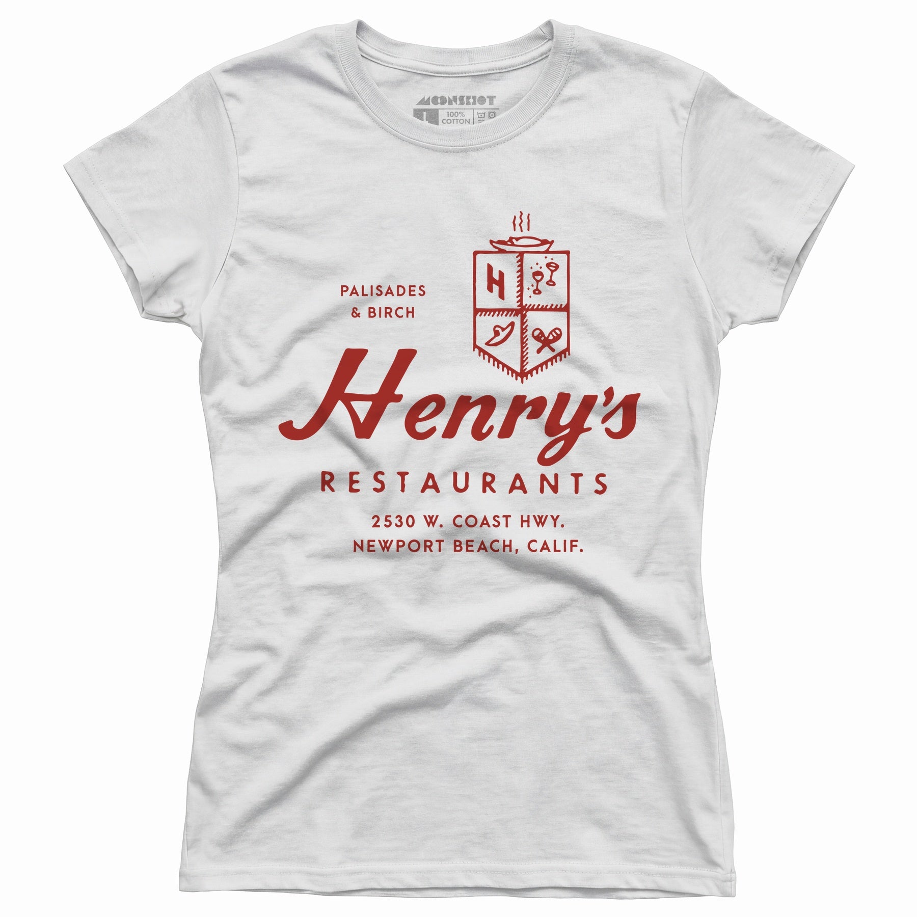 Henry's - Newport Beach, CA - Vintage Restaurant - Women's T-Shirt