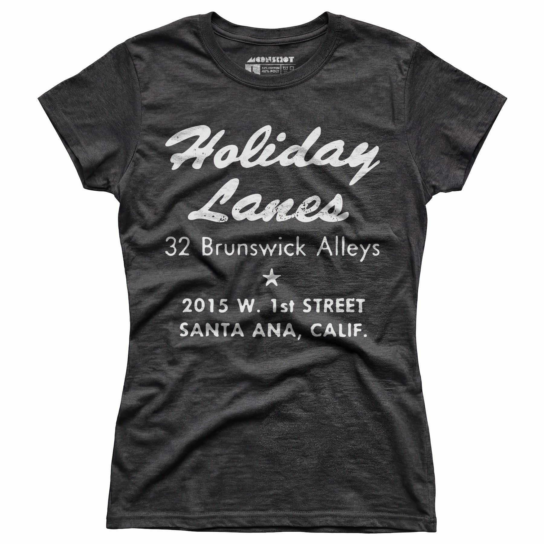 Holiday Lanes - Santa Ana, CA - Vintage Bowling Alley - Women's T-Shirt