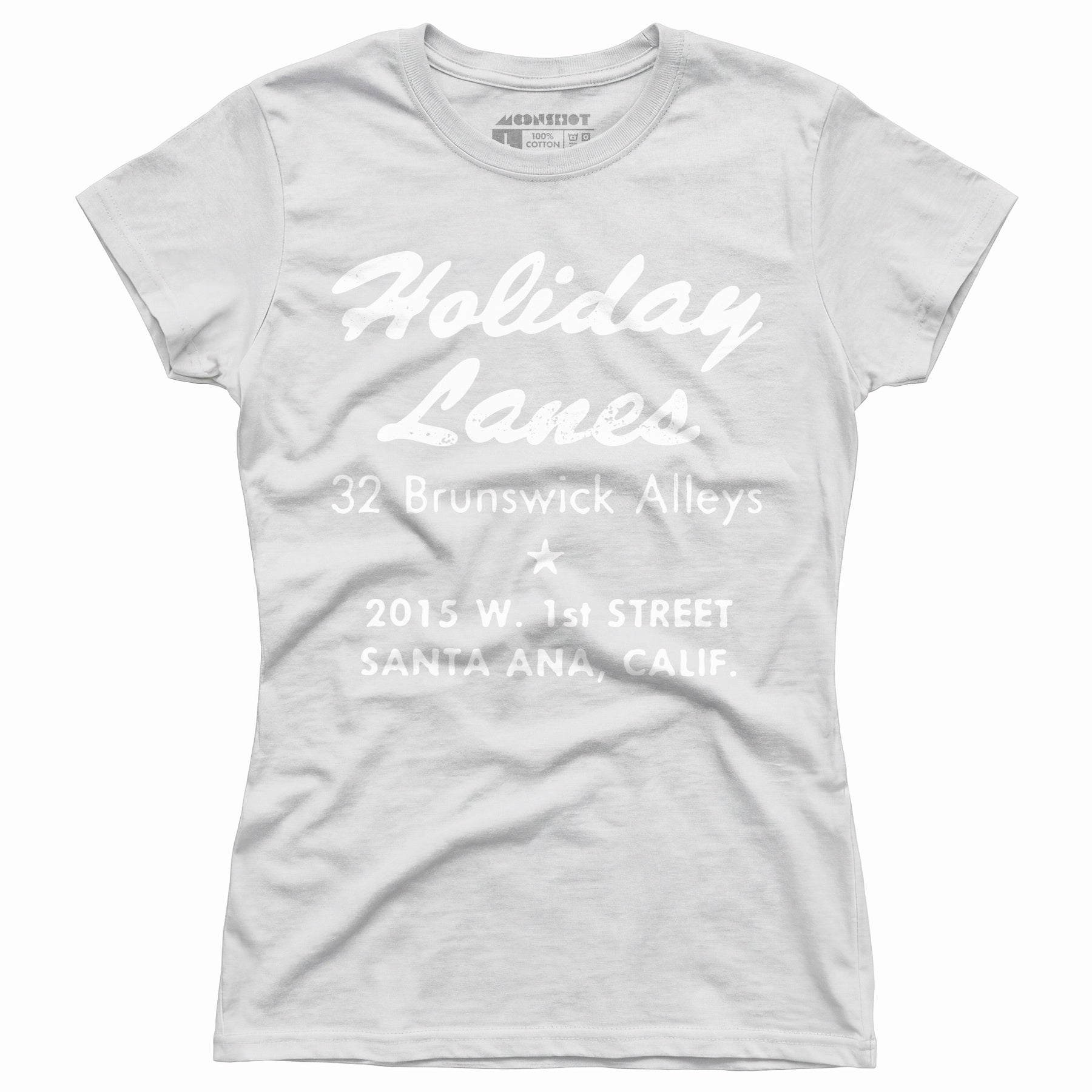 Holiday Lanes - Santa Ana, CA - Vintage Bowling Alley - Women's T-Shirt