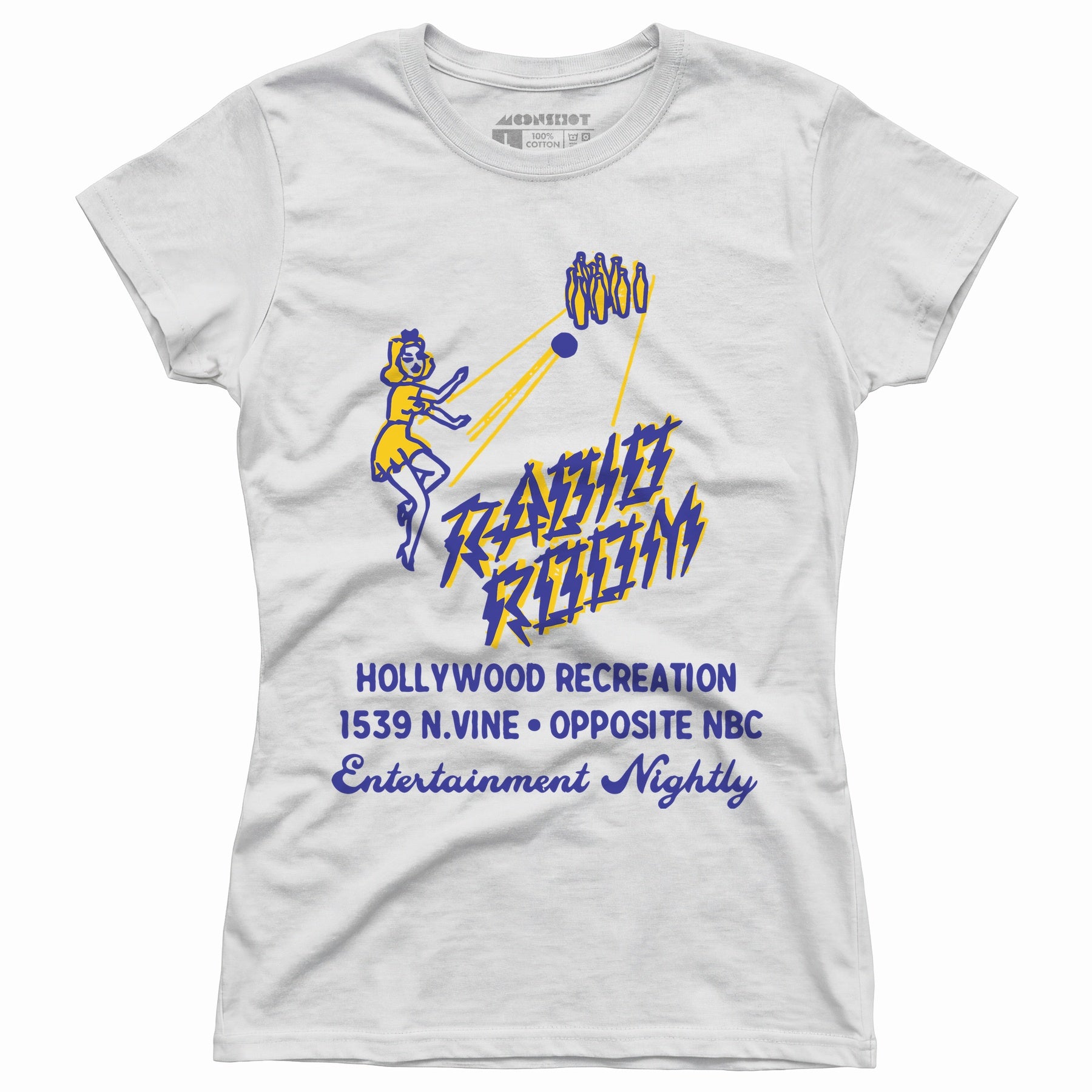 Hollywood Recreation Center - Hollywood, CA - Vintage Bowling Alley - Women's T-Shirt