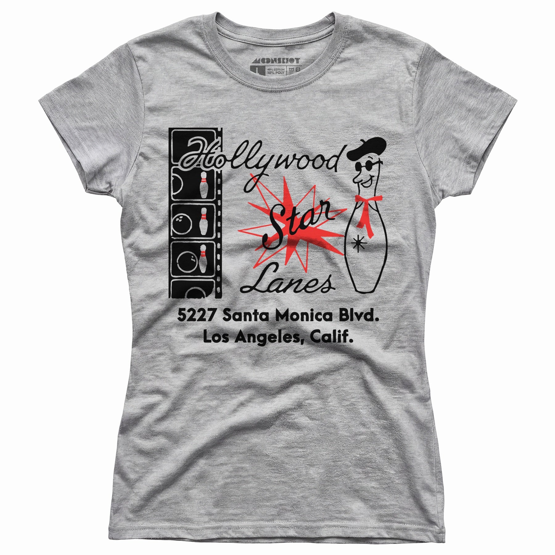 Hollywood Star Lanes - Los Angeles, CA - Vintage Bowling Alley - Women's T-Shirt