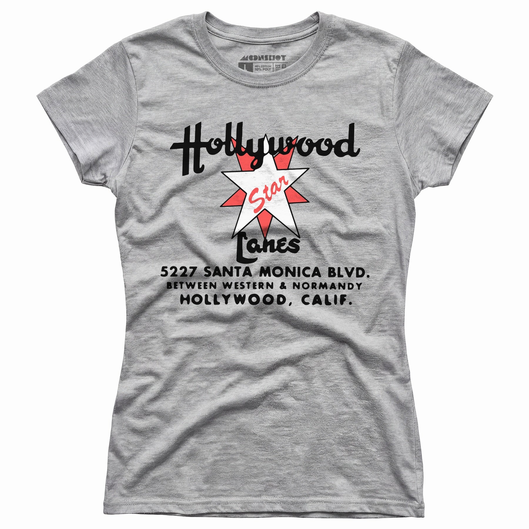 Hollywood Star Lanes v2 - Los Angeles, CA - Vintage Bowling Alley - Women's T-Shirt