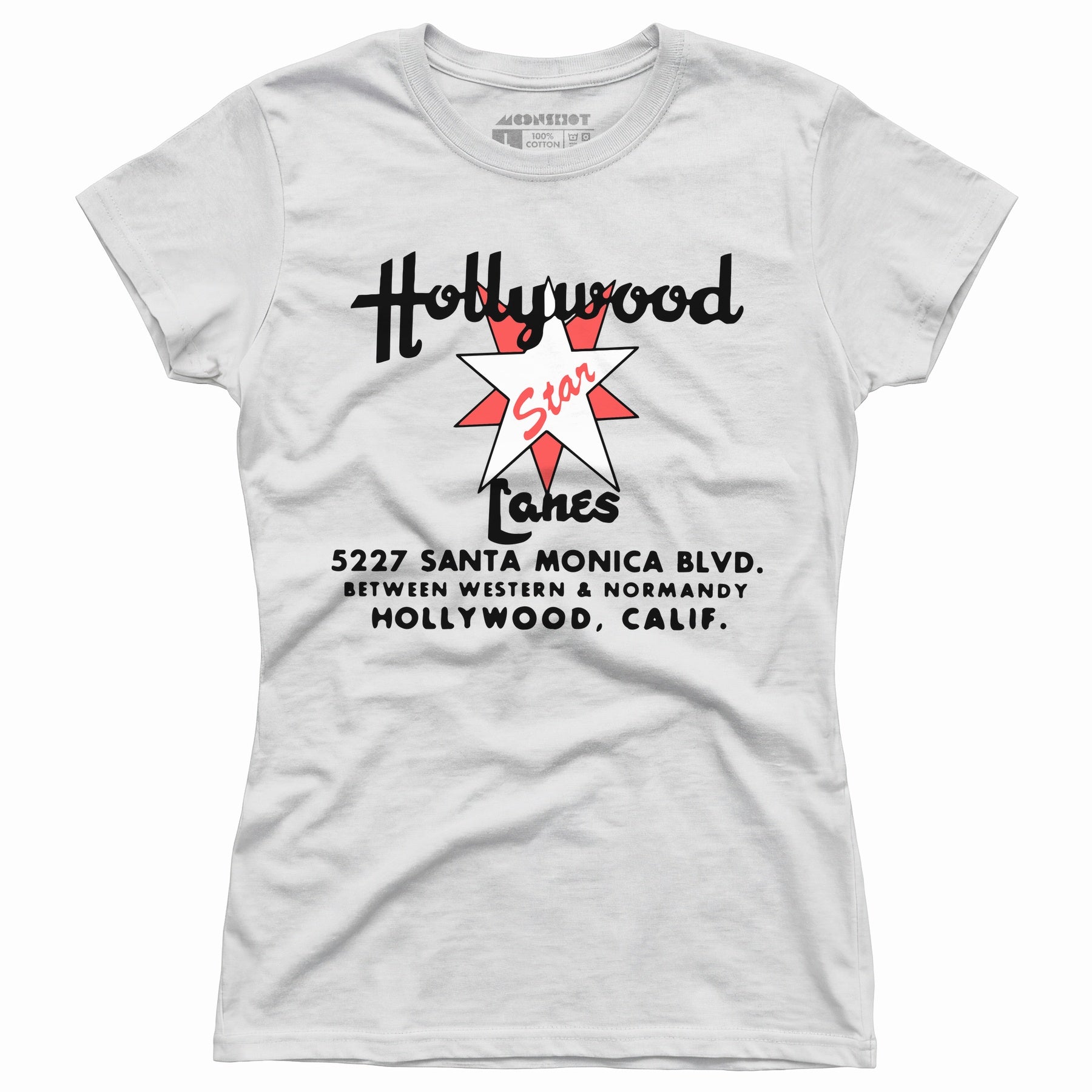 Hollywood Star Lanes v2 - Los Angeles, CA - Vintage Bowling Alley - Women's T-Shirt