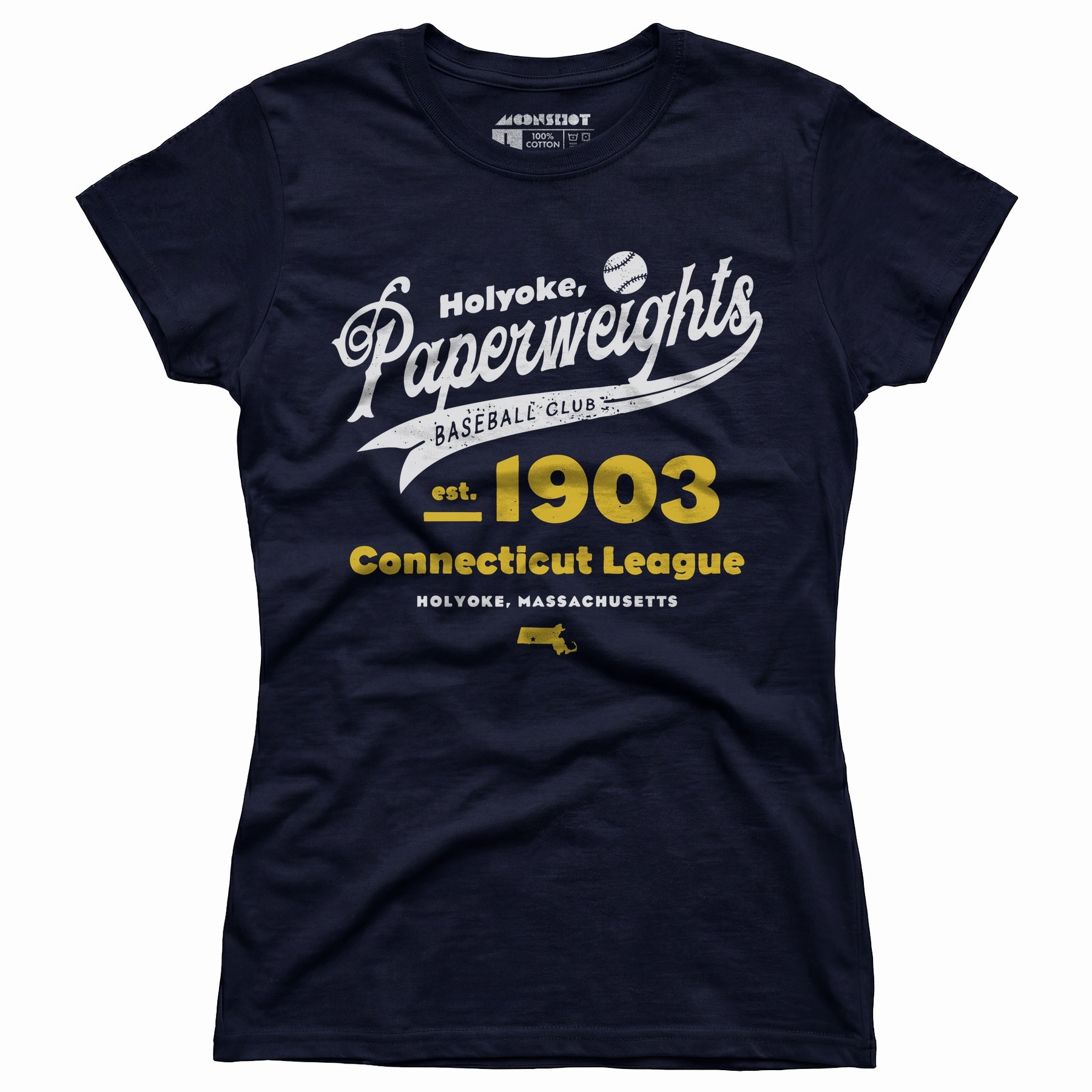 Holyoke Paperweights - Massachusetts - Vintage Defunct Baseball Teams - Women's T-Shirt