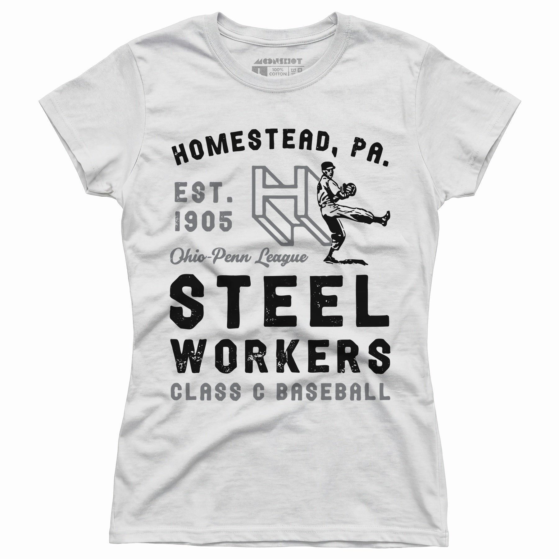 Homestead Steel Workers - Pennsylvania - Vintage Defunct Baseball Teams - Women's T-Shirt