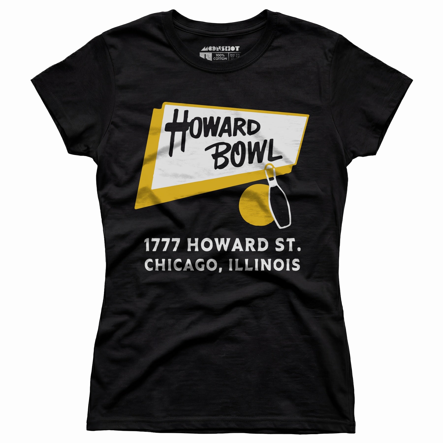 Howard Bowl - Chicago, IL - Vintage Bowling Alley - Women's T-Shirt