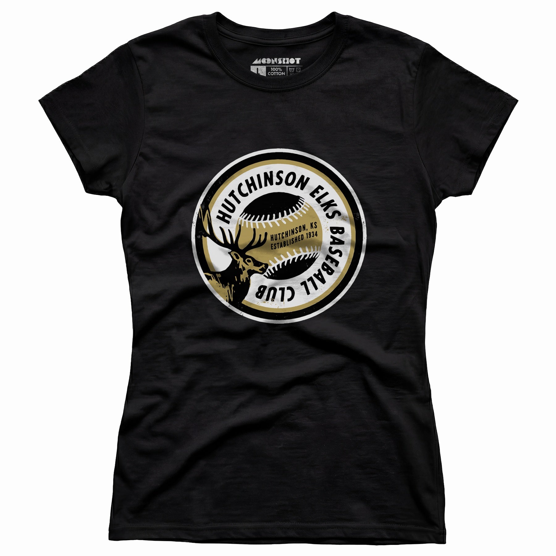 Hutchinson Elks - Kansas - Vintage Defunct Baseball Teams - Women's T-Shirt