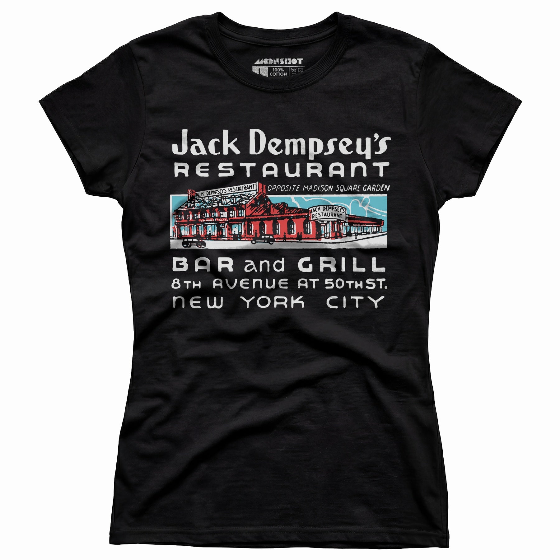 Jack Dempsey's v2 - Manhattan, NY - Vintage Restaurant - Women's T-Shirt
