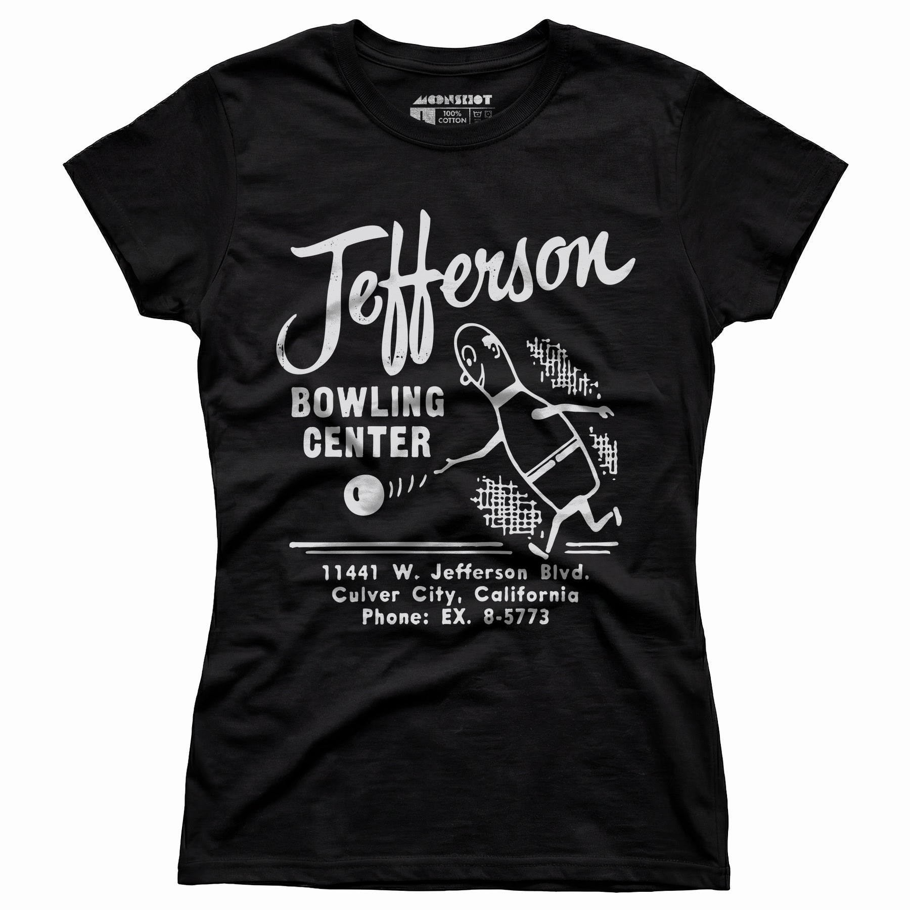 Jefferson Bowling Center - Culver City, CA - Vintage Bowling Alley - Women's T-Shirt