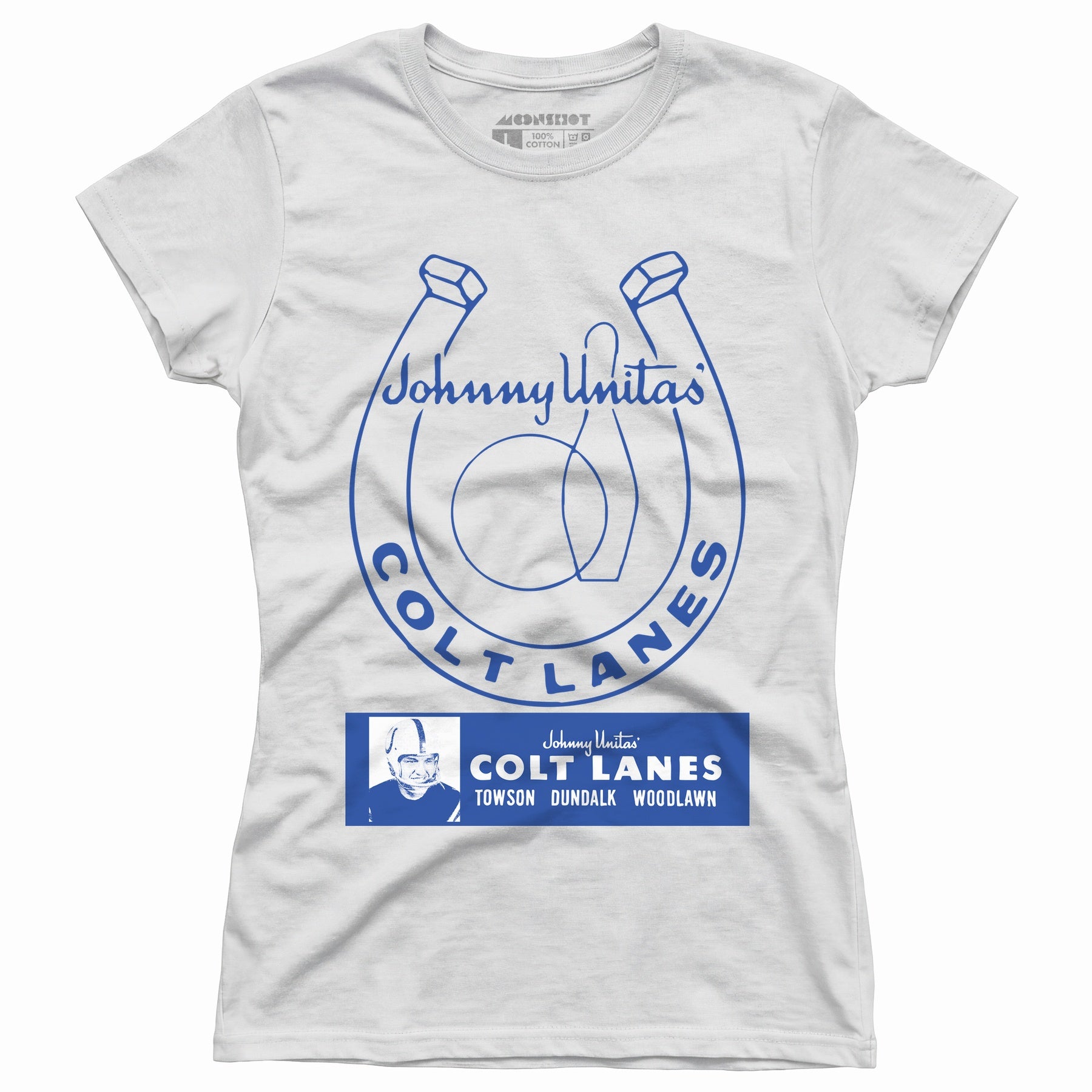 Johnny Unitas Colt Lanes - Maryland - Vintage Bowling Alley - Women's T-Shirt