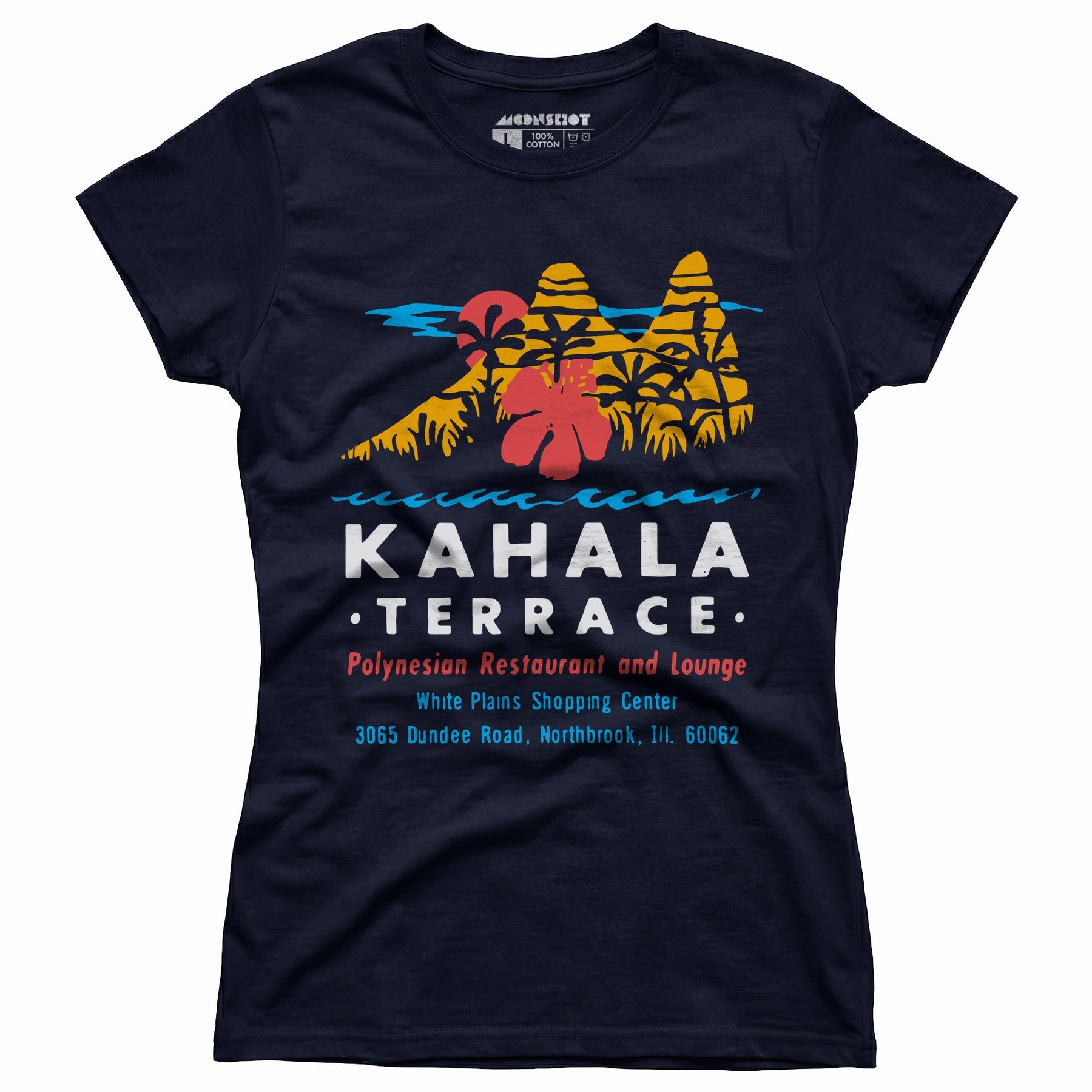 Kahala Terrace - White Plains, IL - Vintage Tiki Bar - Women's T-Shirt