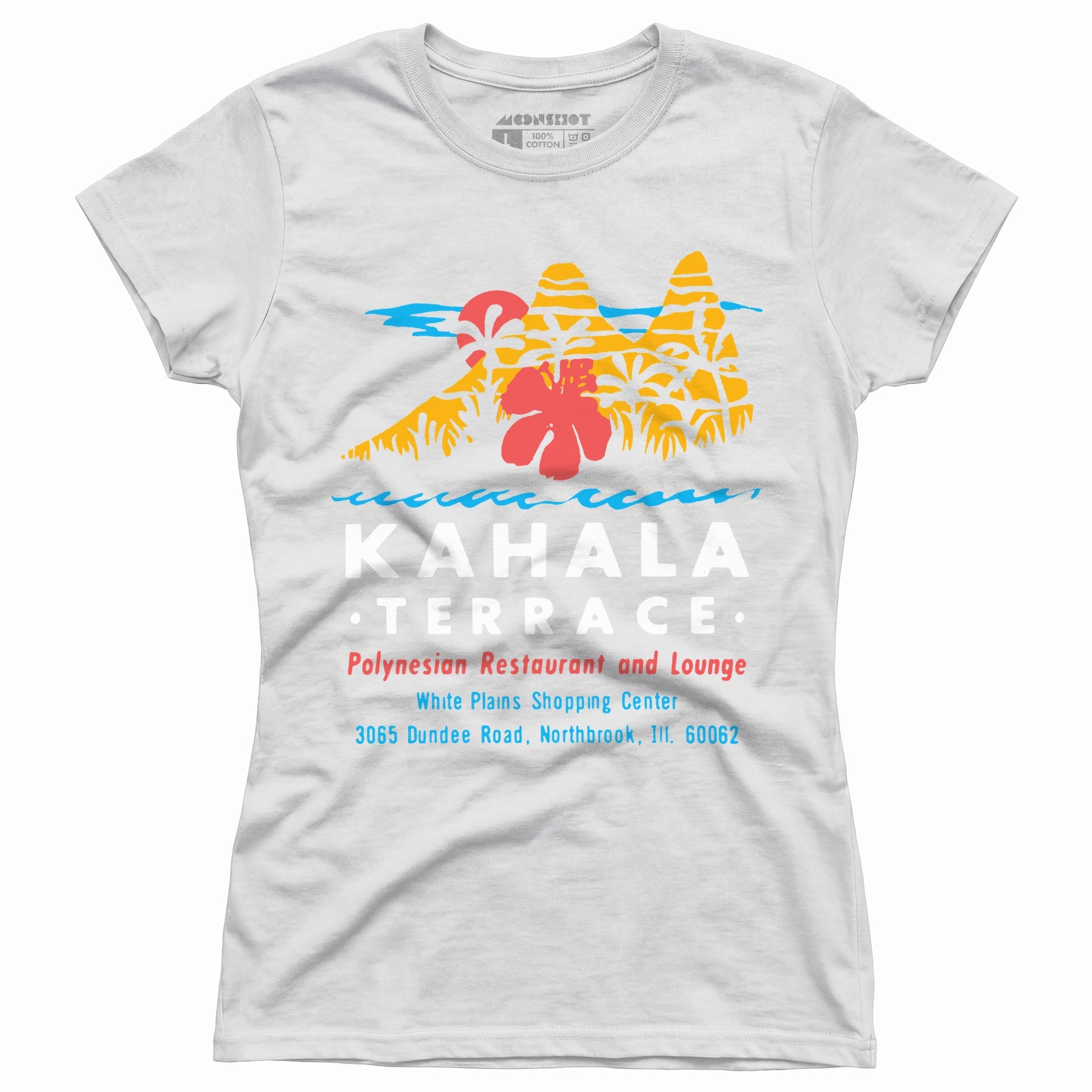 Kahala Terrace - White Plains, IL - Vintage Tiki Bar - Women's T-Shirt
