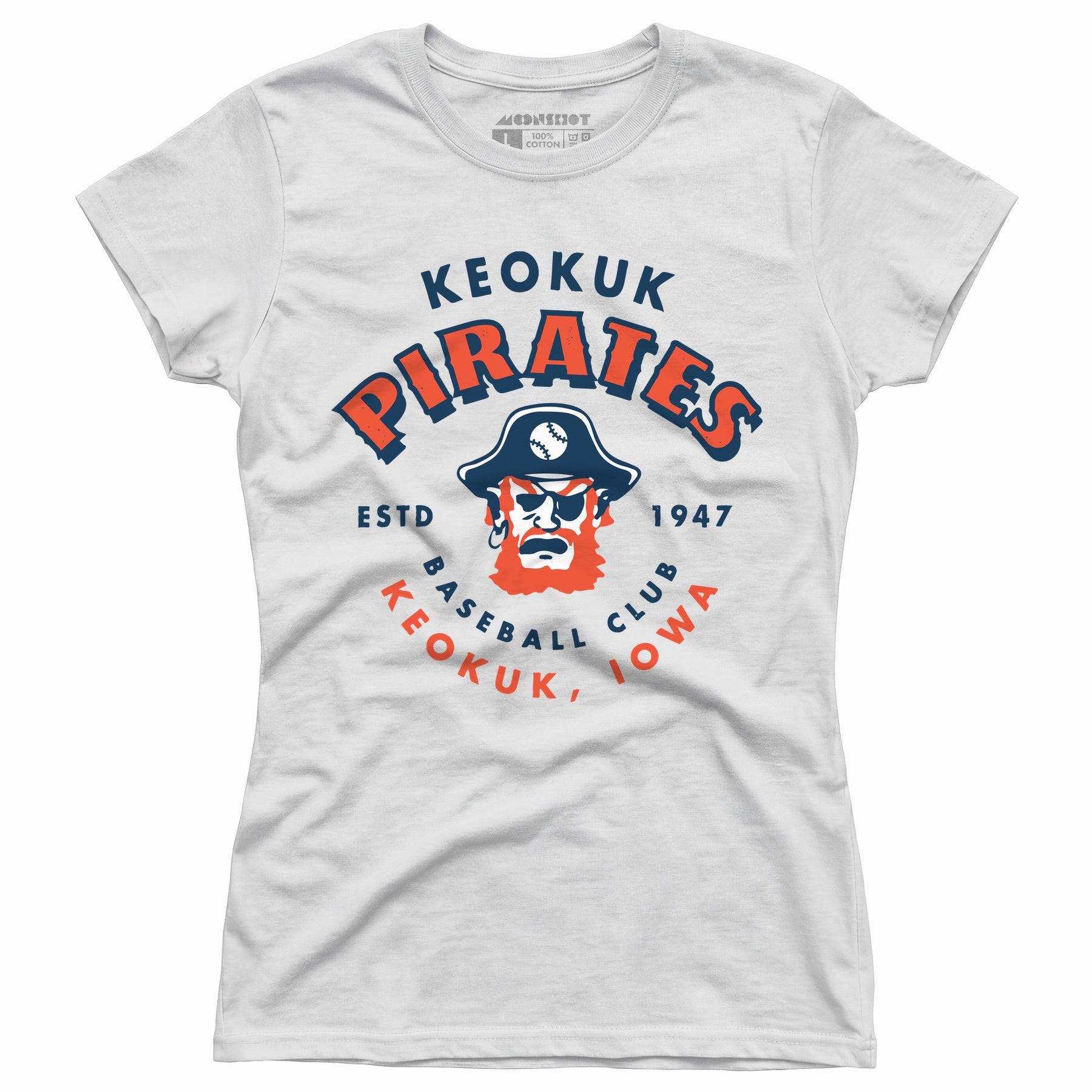 Keokuk Pirates - Iowa - Vintage Defunct Baseball Teams - Women's T-Shirt