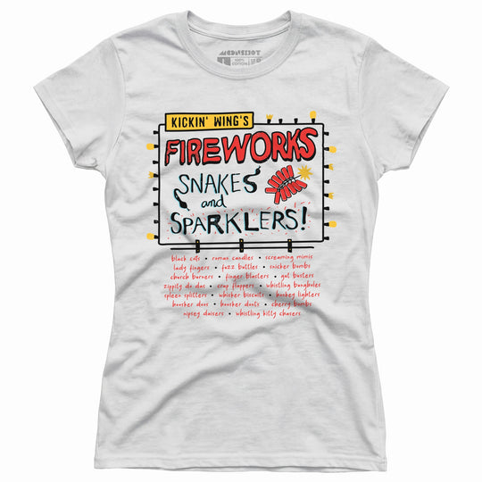 Kickin' Wing's Fireworks - Women's T-Shirt