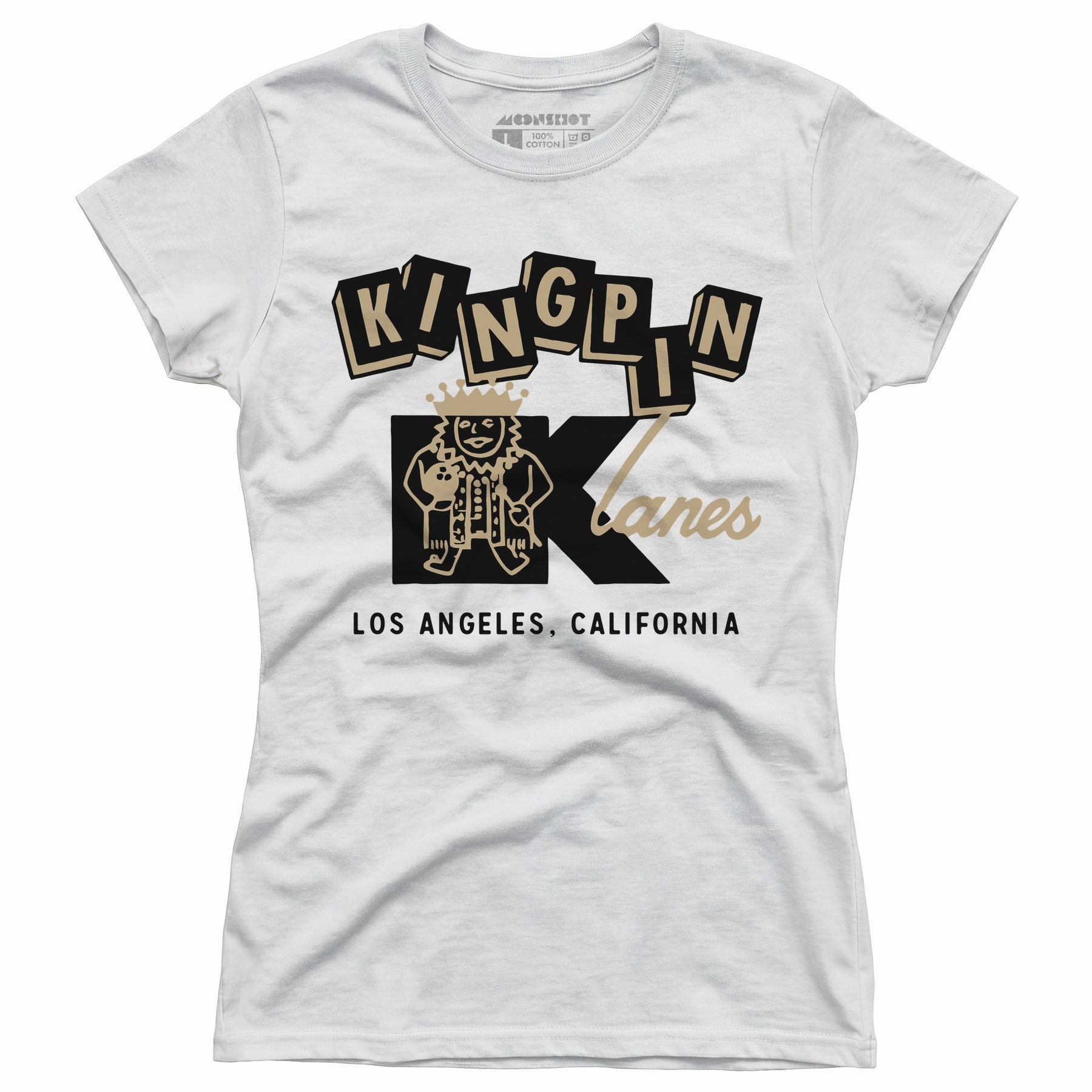 Kingpin Lanes - Los Angeles, CA - Vintage Bowling Alley - Women's T-Shirt