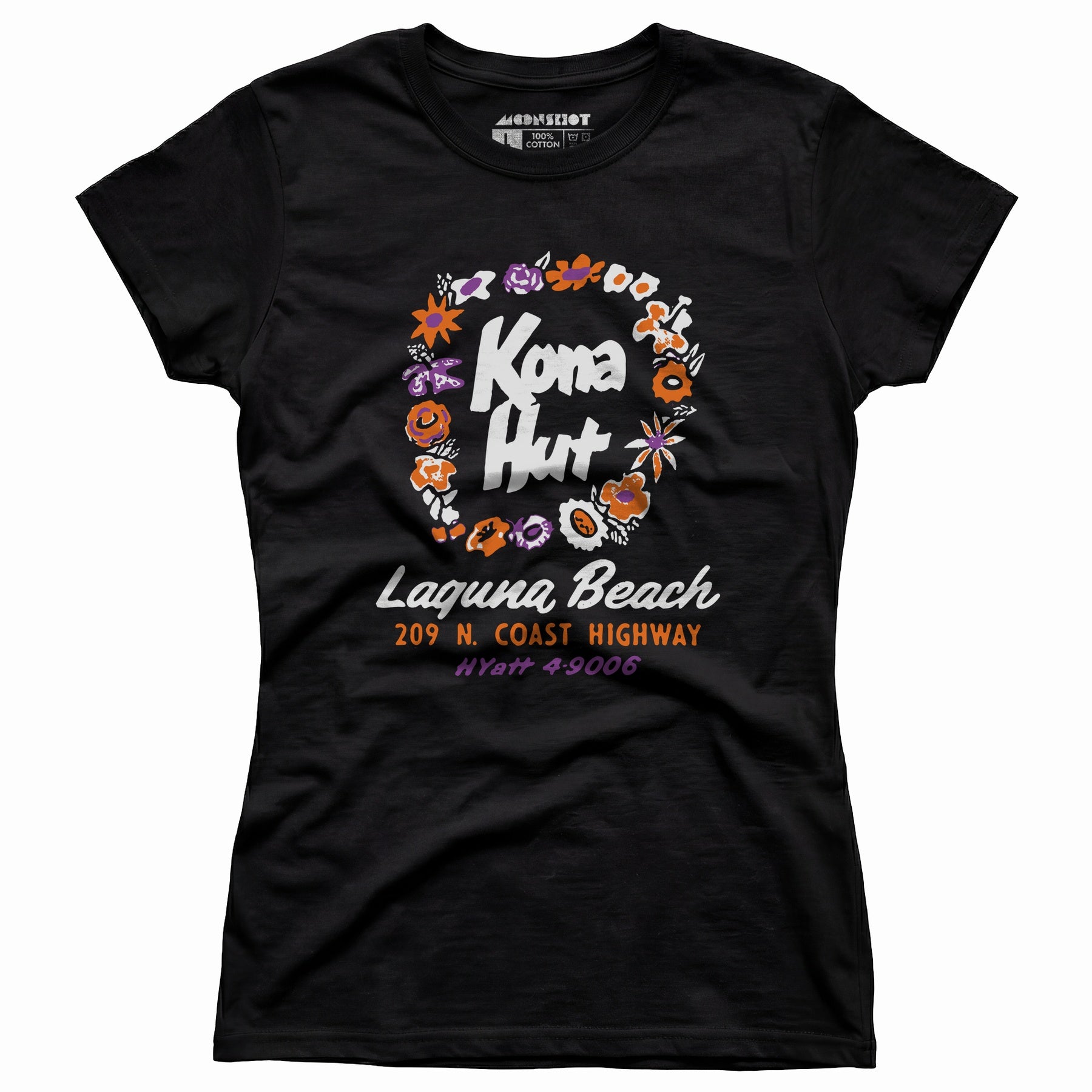 Kona Hut - Laguna Beach, CA - Vintage Tiki Bar - Women's T-Shirt