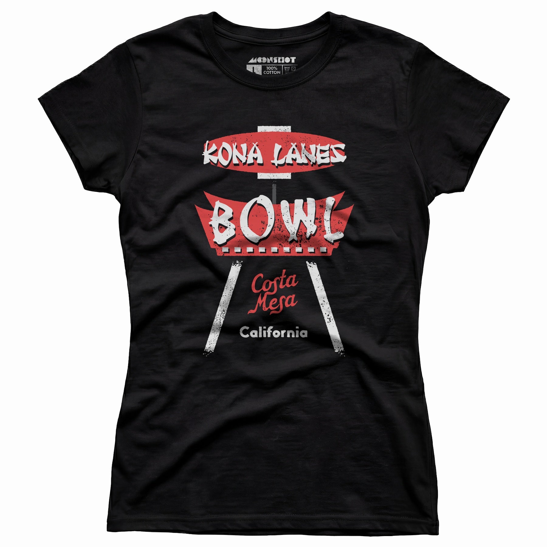 Kona Lanes - Costa Mesa, CA - Vintage Bowling Alley - Women's T-Shirt