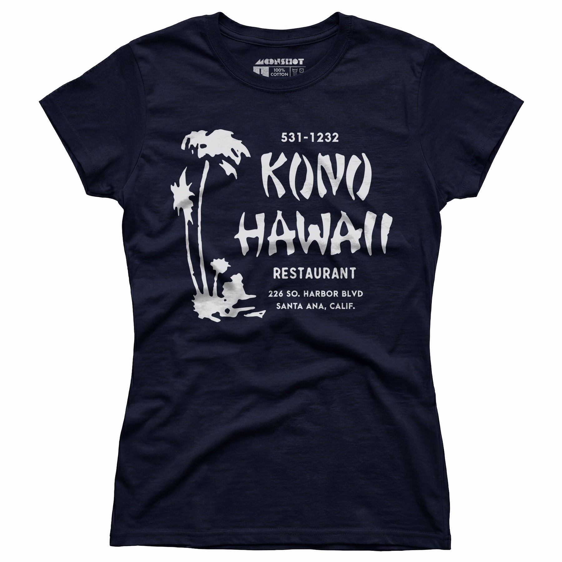 Kono Hawaii - Santa Ana, CA - Vintage Tiki Bar - Women's T-Shirt