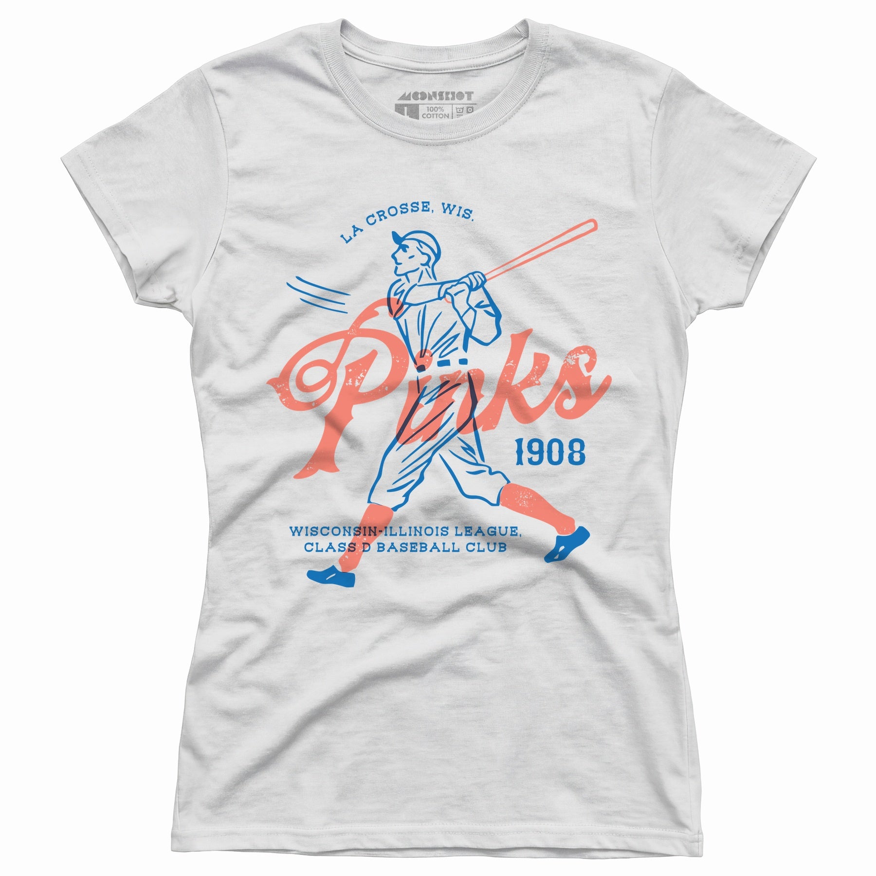 La Crosse Pinks - Wisconsin - Vintage Defunct Baseball Teams - Women's T-Shirt