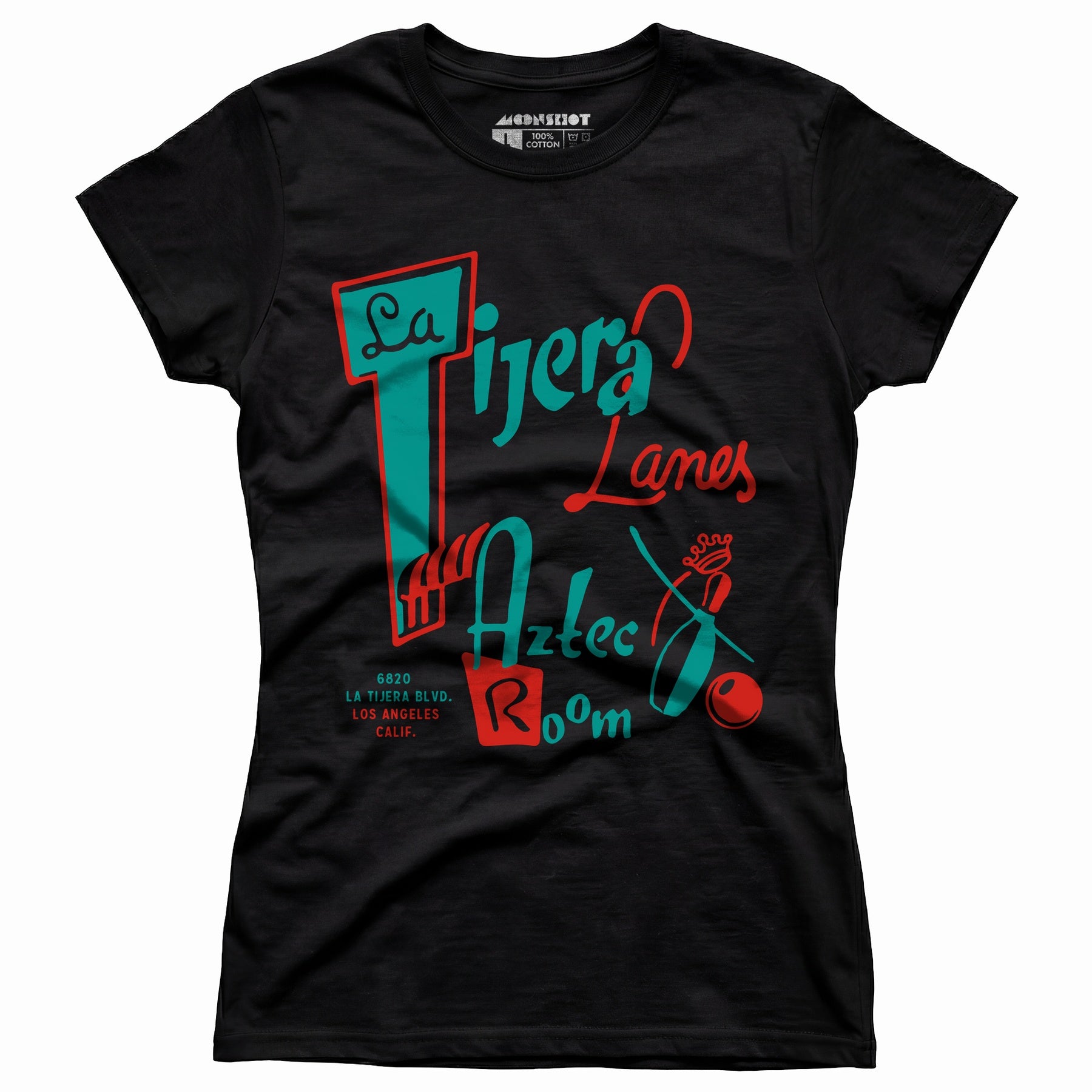 La Tijera Lanes - Los Angeles, CA - Vintage Bowling Alley - Women's T-Shirt