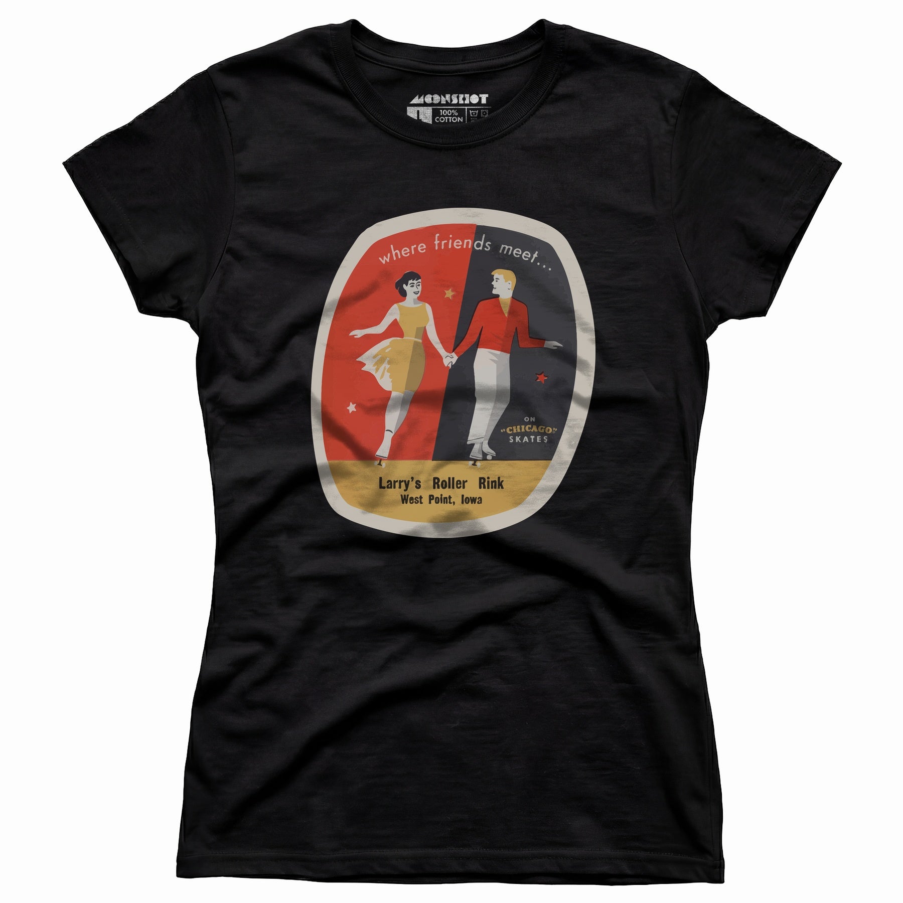 Larry's Roller Rink - West Point, IA - Vintage Roller Rink - Women's T-Shirt