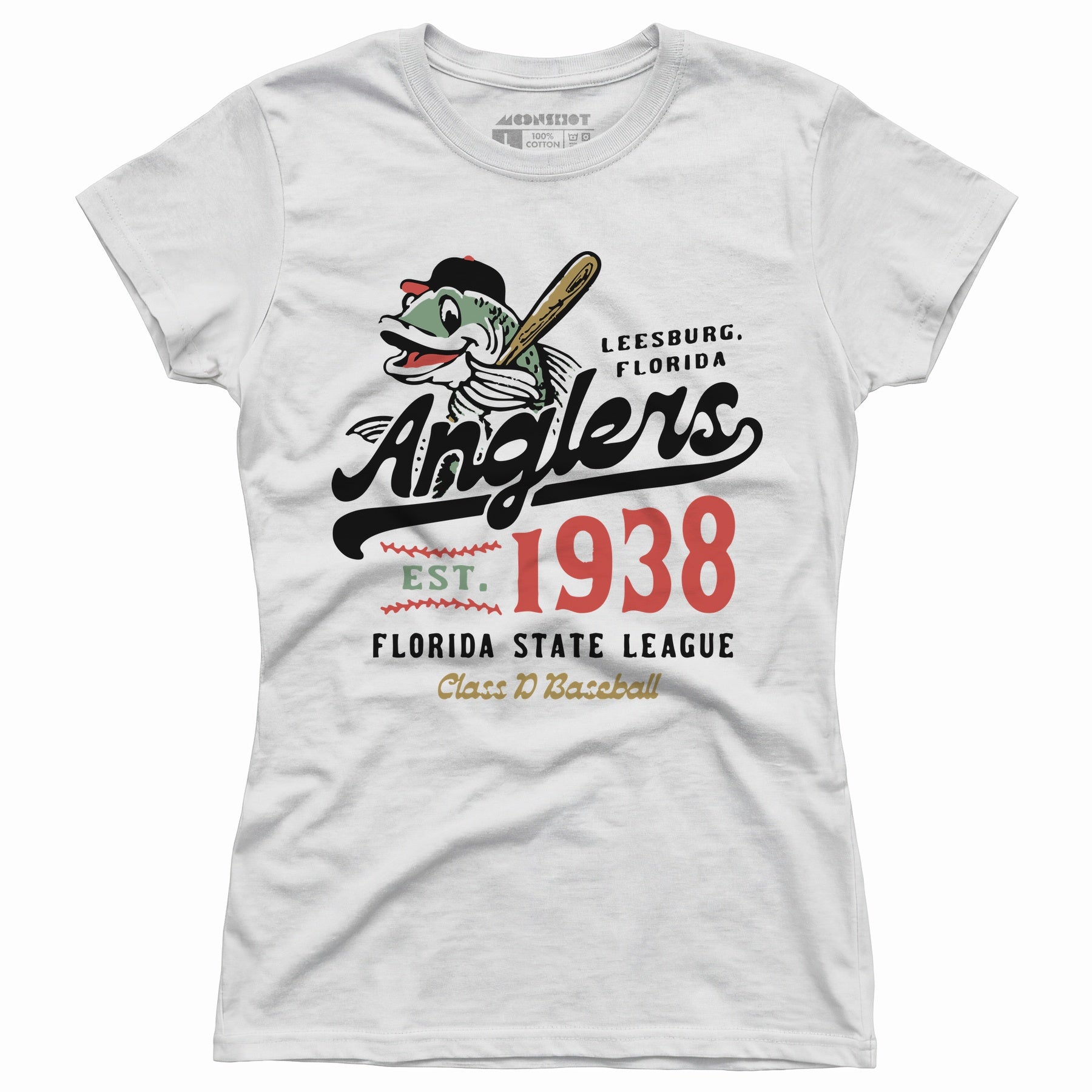 Leesburg Anglers - Florida - Vintage Defunct Baseball Teams - Women's T-Shirt