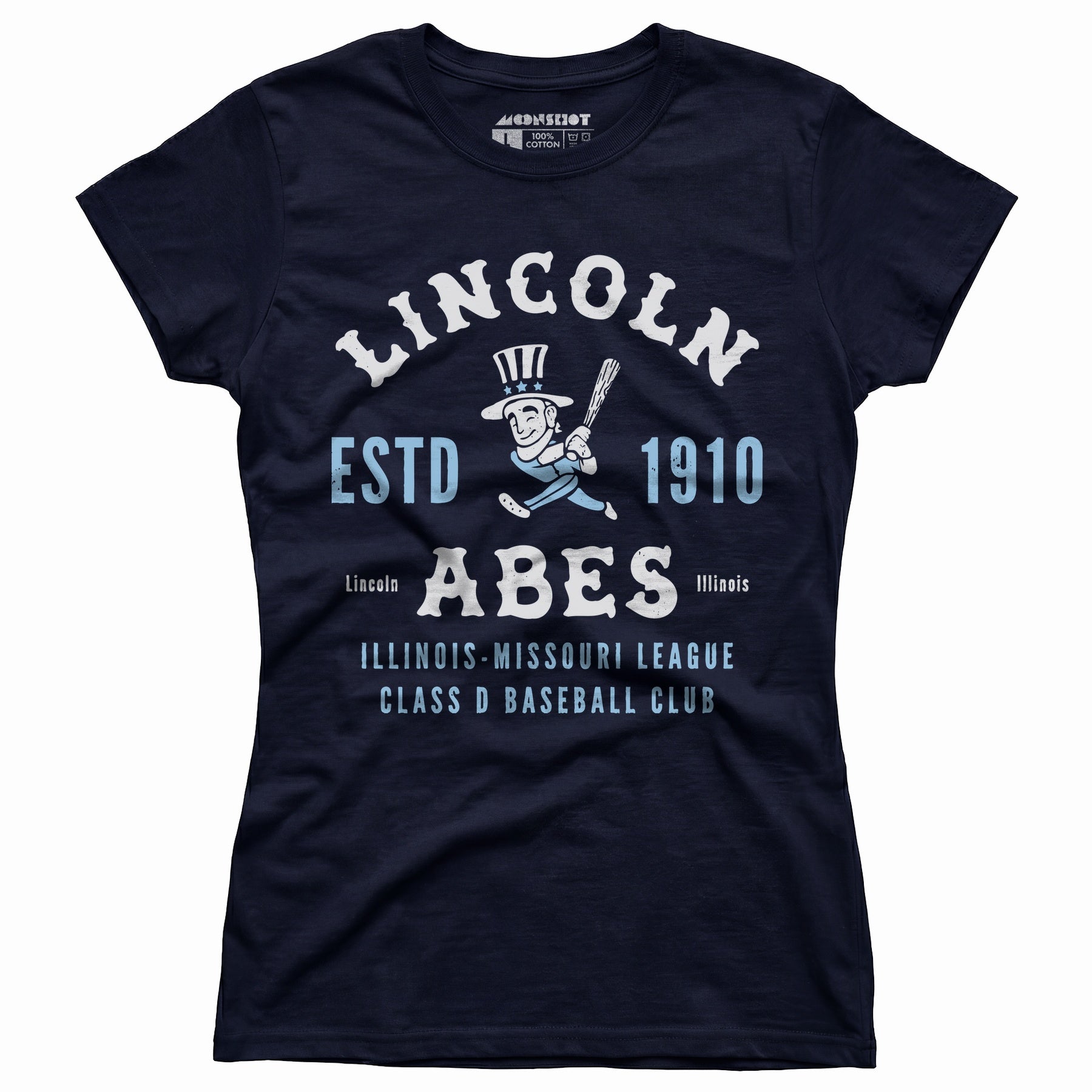 Lincoln Abes - Illinois - Vintage Defunct Baseball Teams - Women's T-Shirt