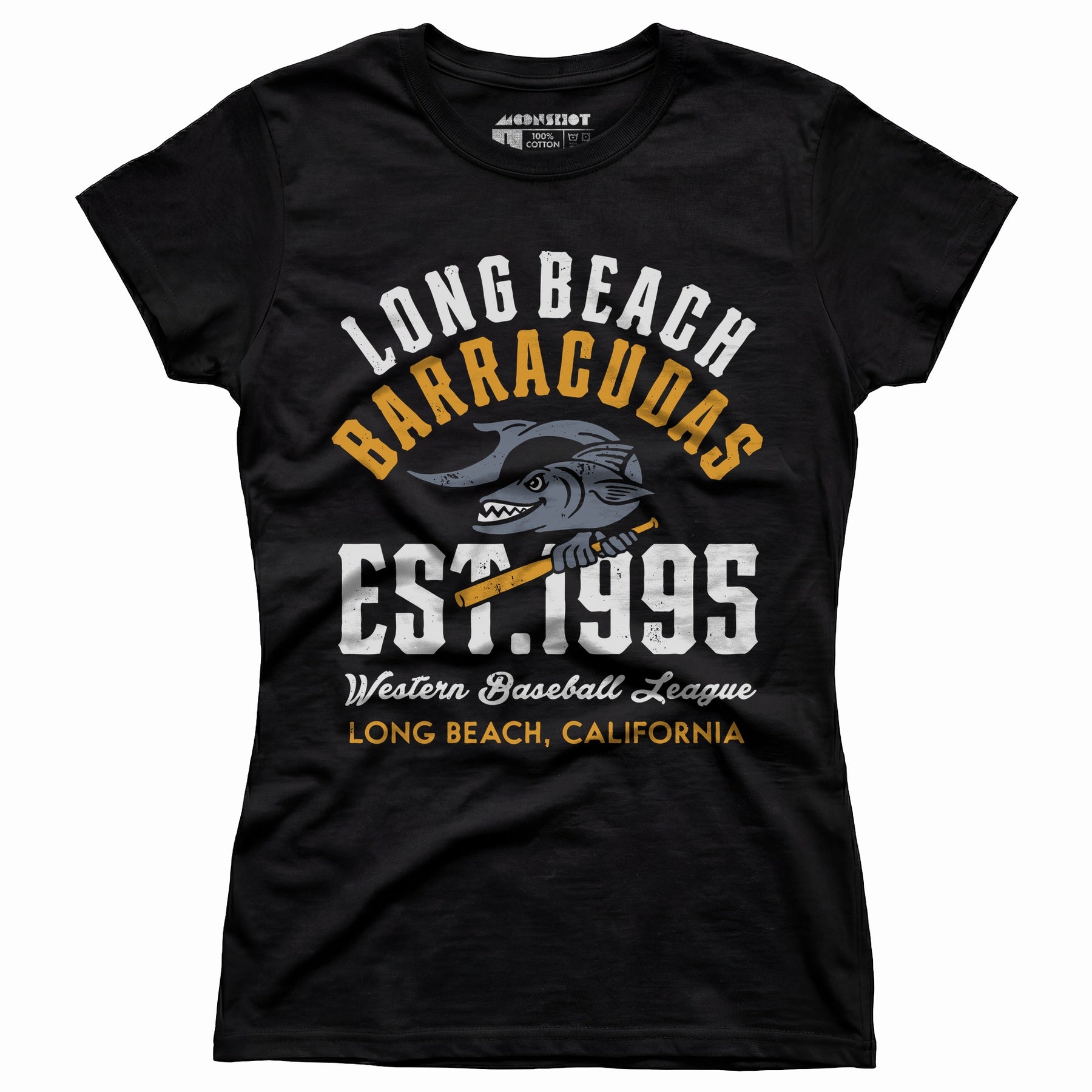 Long Beach Barracudas - California - Vintage Defunct Baseball Teams - Women's T-Shirt