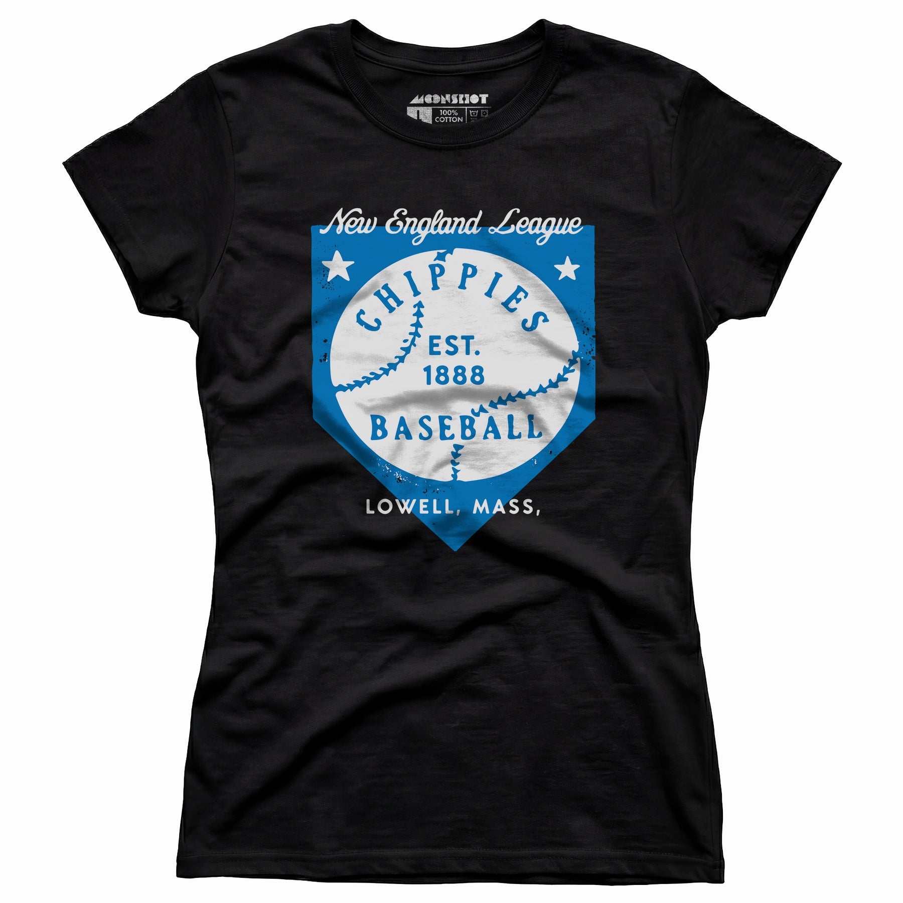 Lowell Chippies - Massachusetts - Vintage Defunct Baseball Teams - Women's T-Shirt