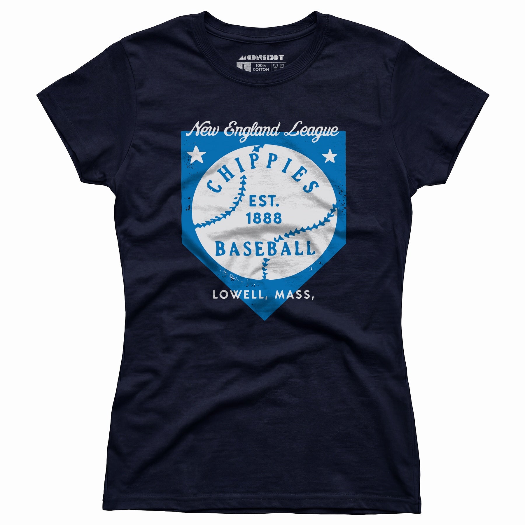 Lowell Chippies - Massachusetts - Vintage Defunct Baseball Teams - Women's T-Shirt