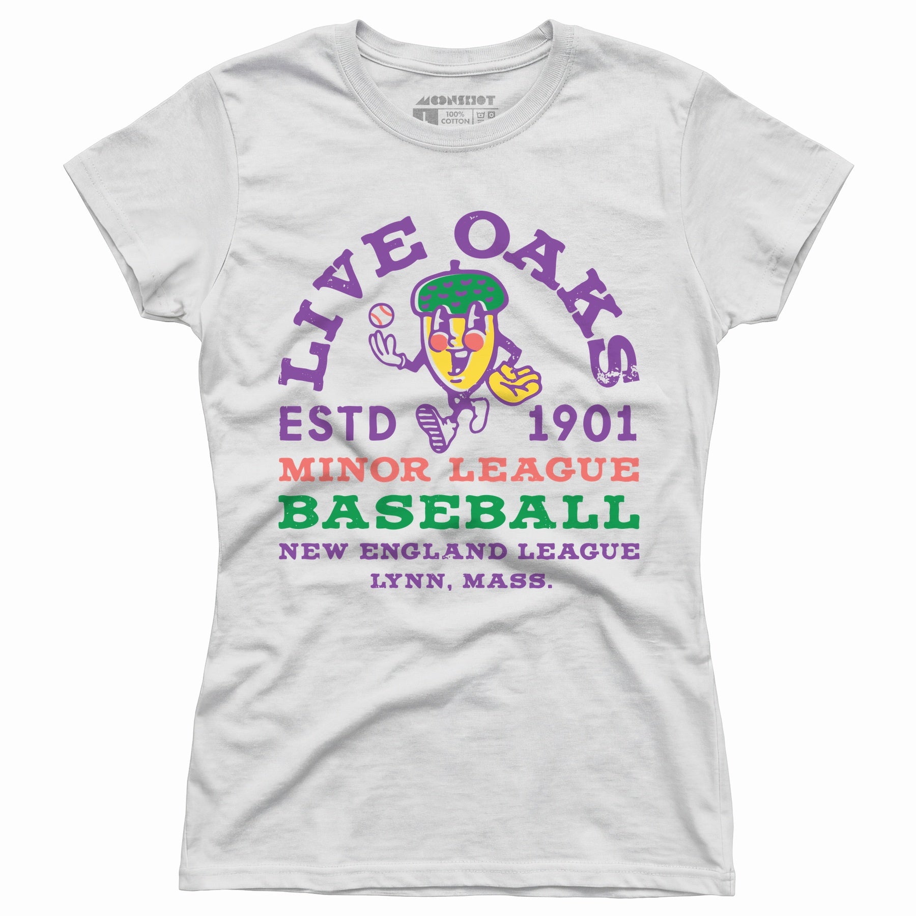 Lynn Live Oaks - Massachusetts - Vintage Defunct Baseball Teams - Women's T-Shirt