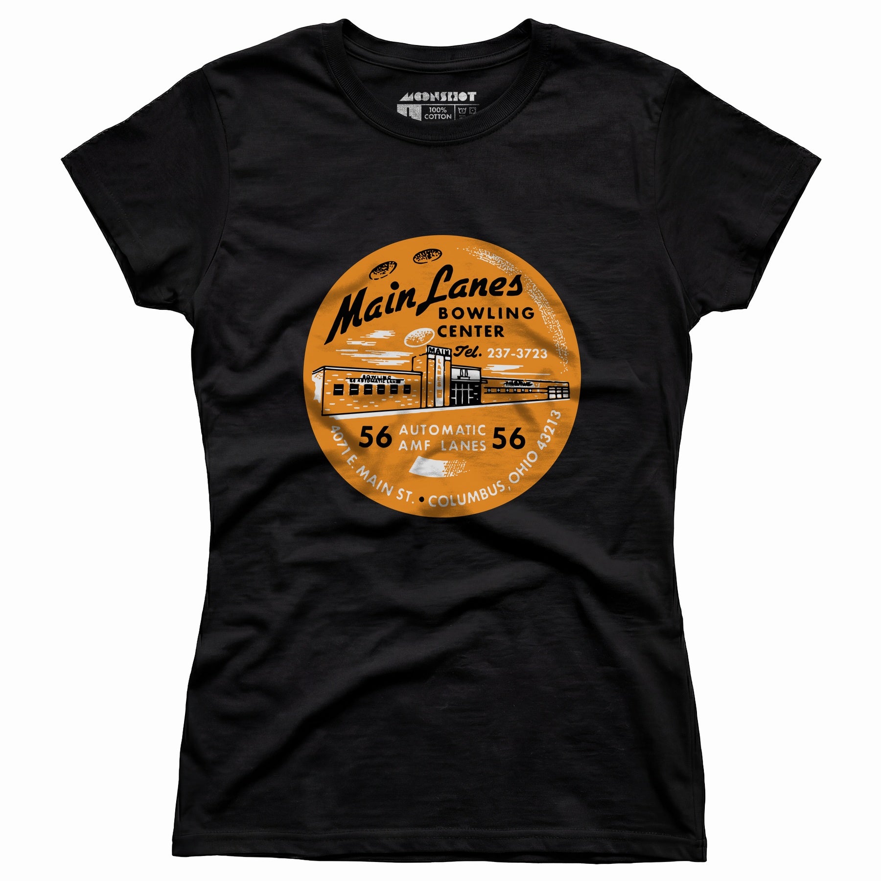 Main Lanes - Columbus Ohio - Vintage Bowling Alley - Women's T-Shirt