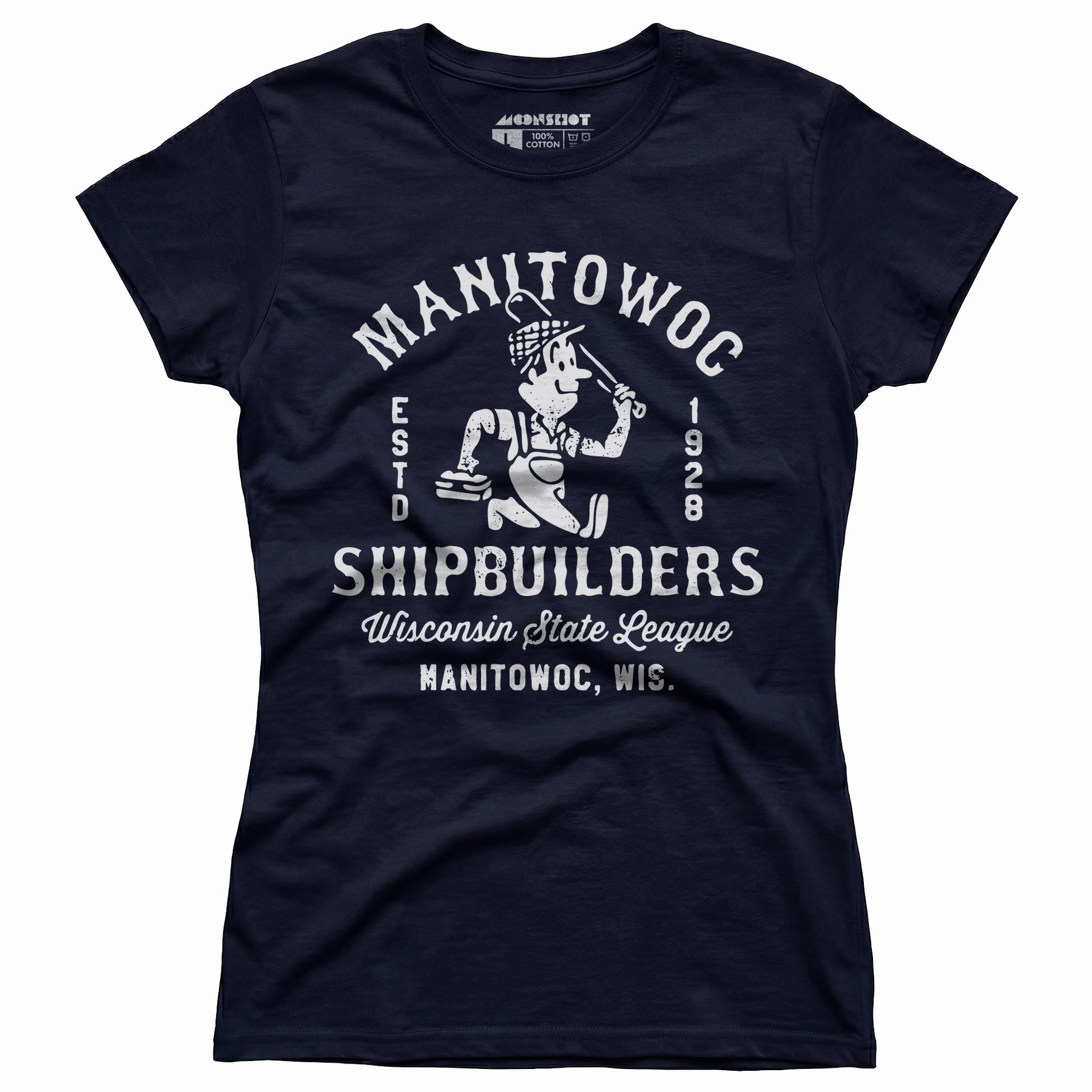 Manitowoc Shipbuilders - Wisconsin - Vintage Defunct Baseball Teams - Women's T-Shirt
