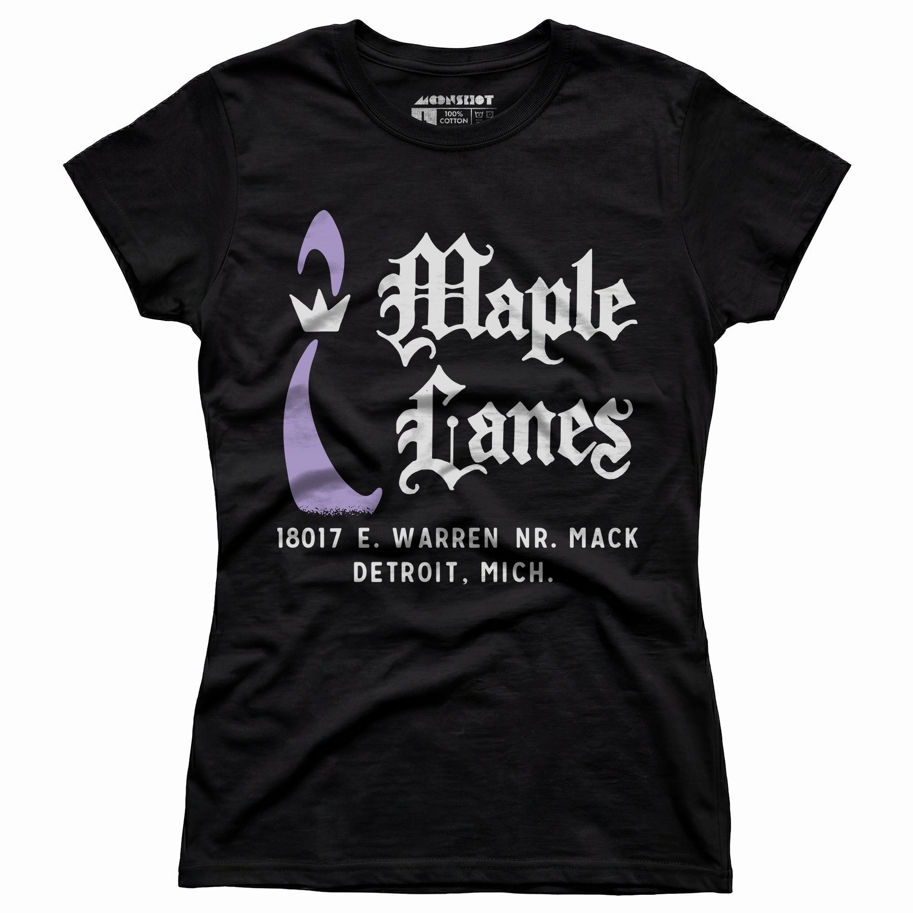 Maple Lanes - Detroit, MI - Vintage Bowling Alley - Women's T-Shirt