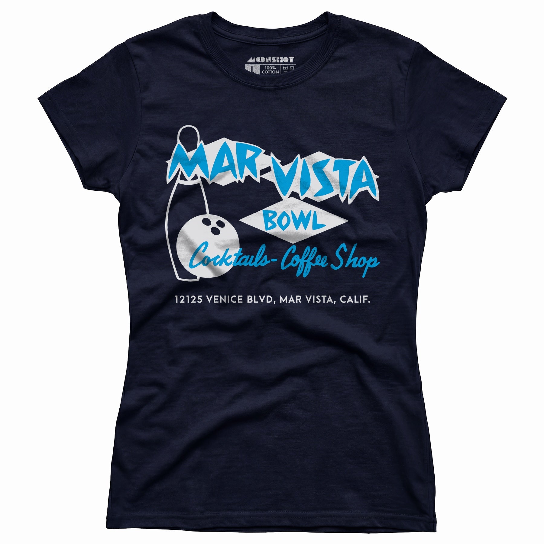 Mar Vista Bowl - Los Angeles, CA - Vintage Bowling Alley - Women's T-Shirt