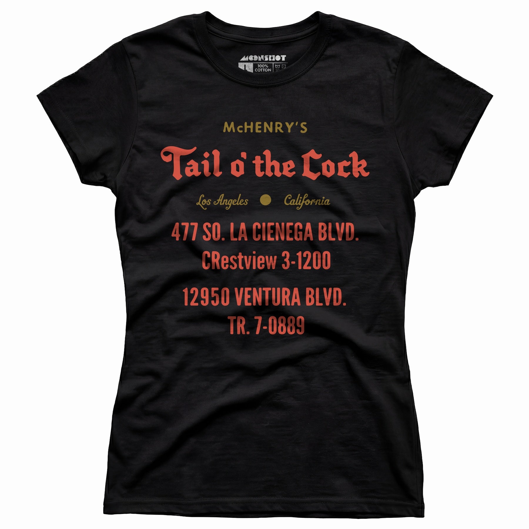 McHenry's Tail o' the Cock - Los Angeles, CA - Vintage Restaurant - Women's T-Shirt