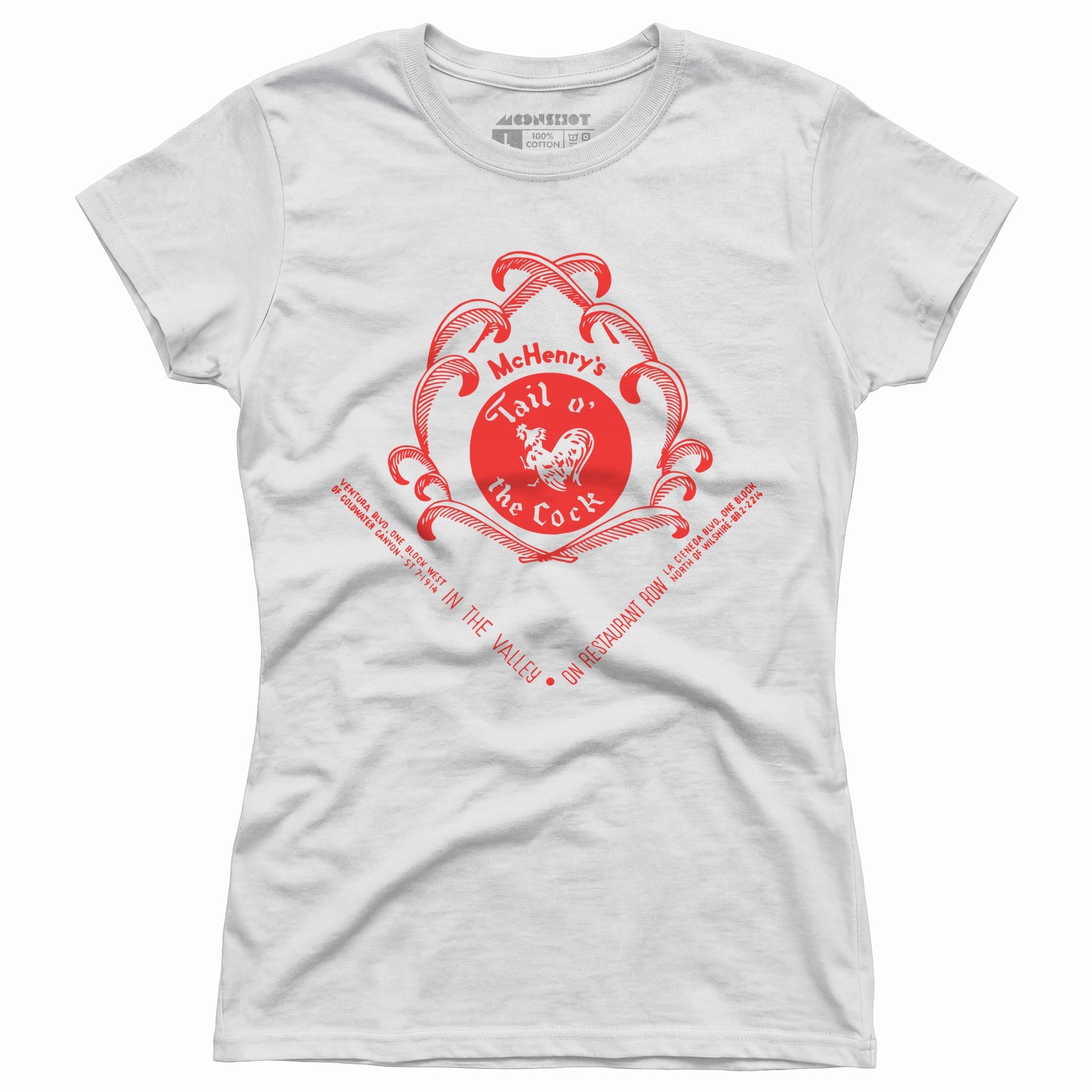 McHenry's Tail o' the Cock v2 - Los Angeles, CA - Vintage Restaurant - Women's T-Shirt