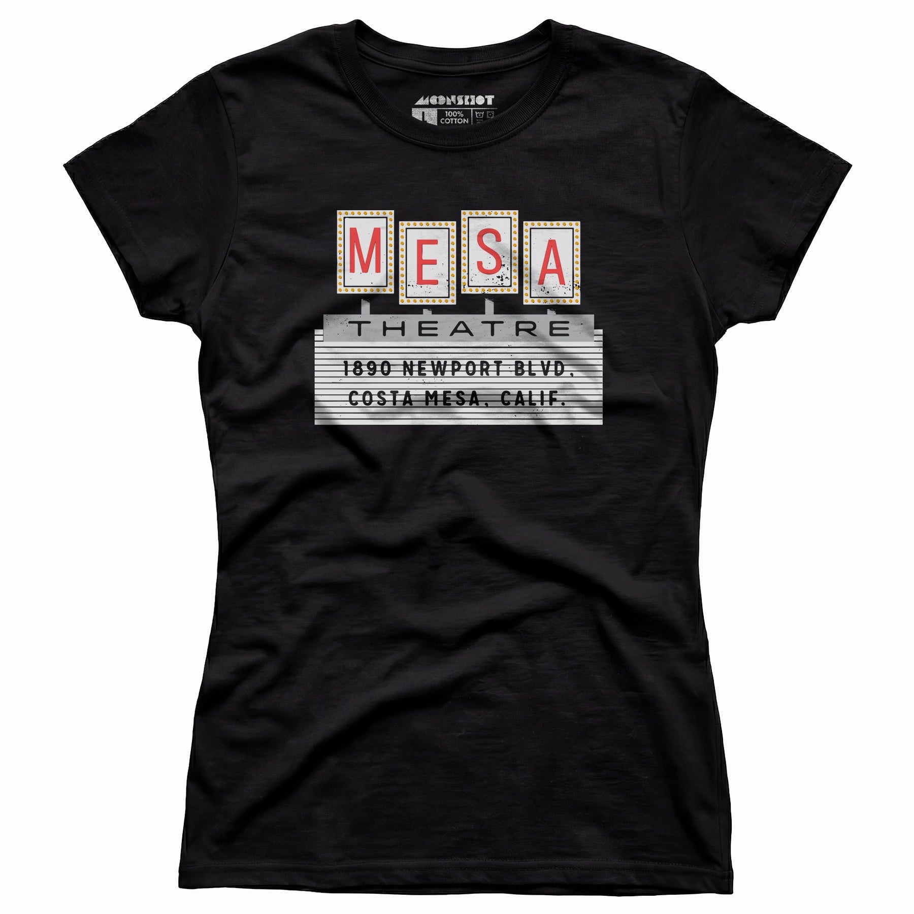 Mesa Theatre - Costa Mesa, CA - Vintage Movie Theatre - Women's T-Shirt