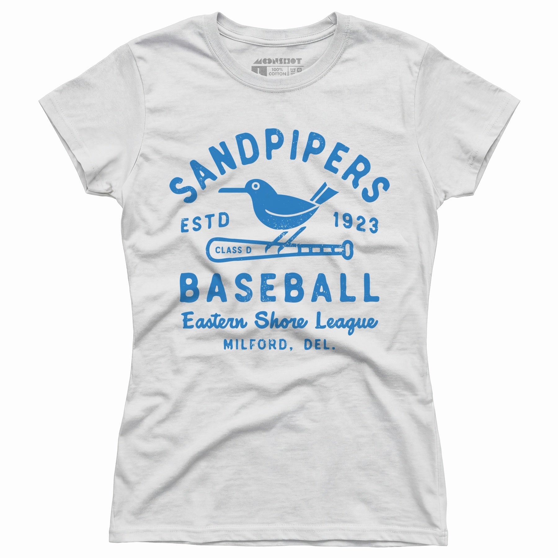 Milford Sandpipers - Delaware - Vintage Defunct Baseball Teams - Women's T-Shirt