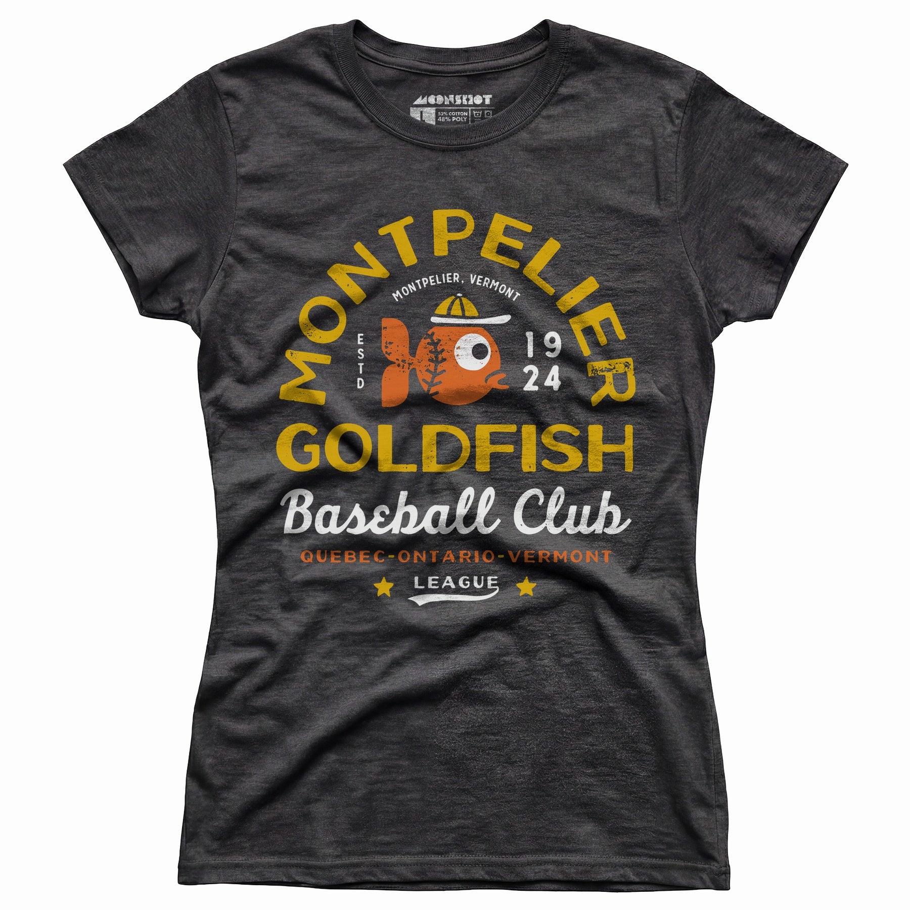 Montpelier Goldfish - Vermont - Vintage Defunct Baseball Teams - Women's T-Shirt