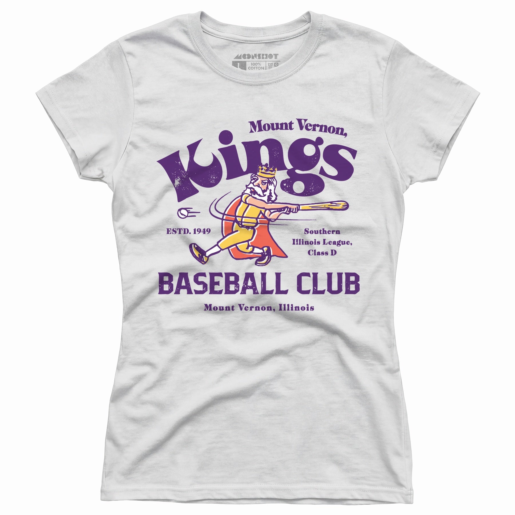 Mount Vernon Kings - Illinois - Vintage Defunct Baseball Teams - Women's T-Shirt