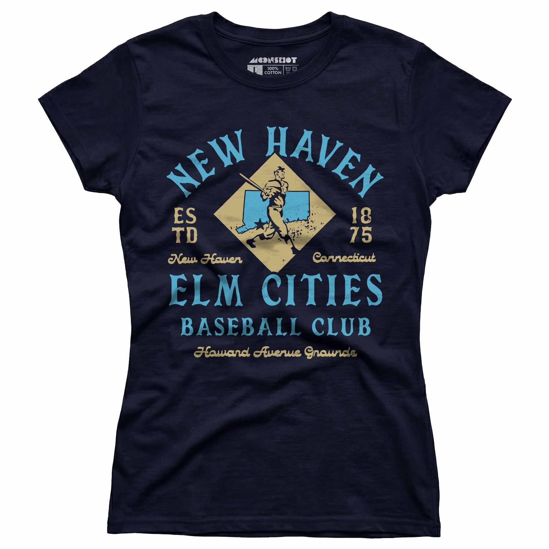 New Haven Elm Cities - Connecticut - Vintage Defunct Baseball Teams - Women's T-Shirt