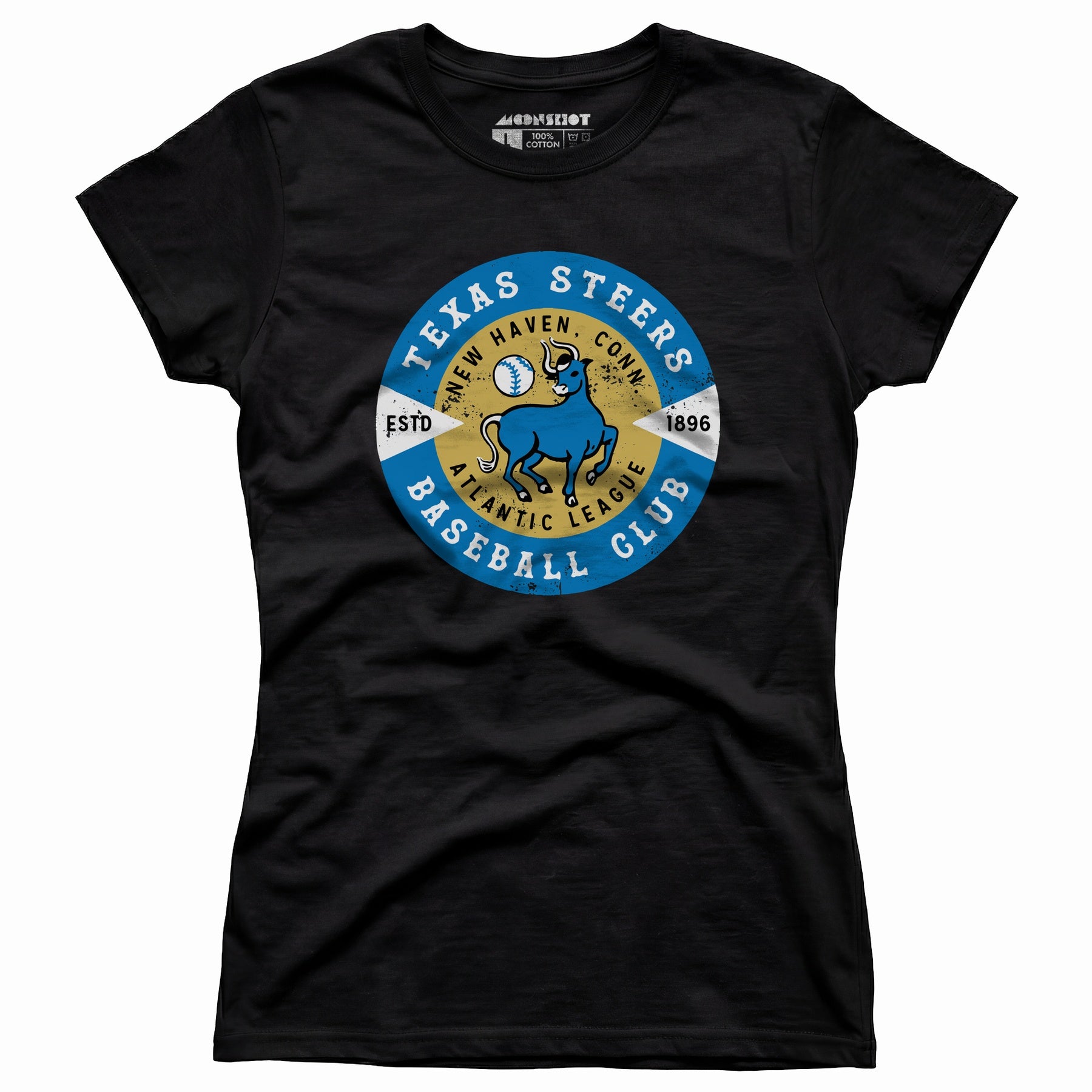New Haven Texas Steers - Connecticut - Vintage Defunct Baseball Teams - Women's T-Shirt