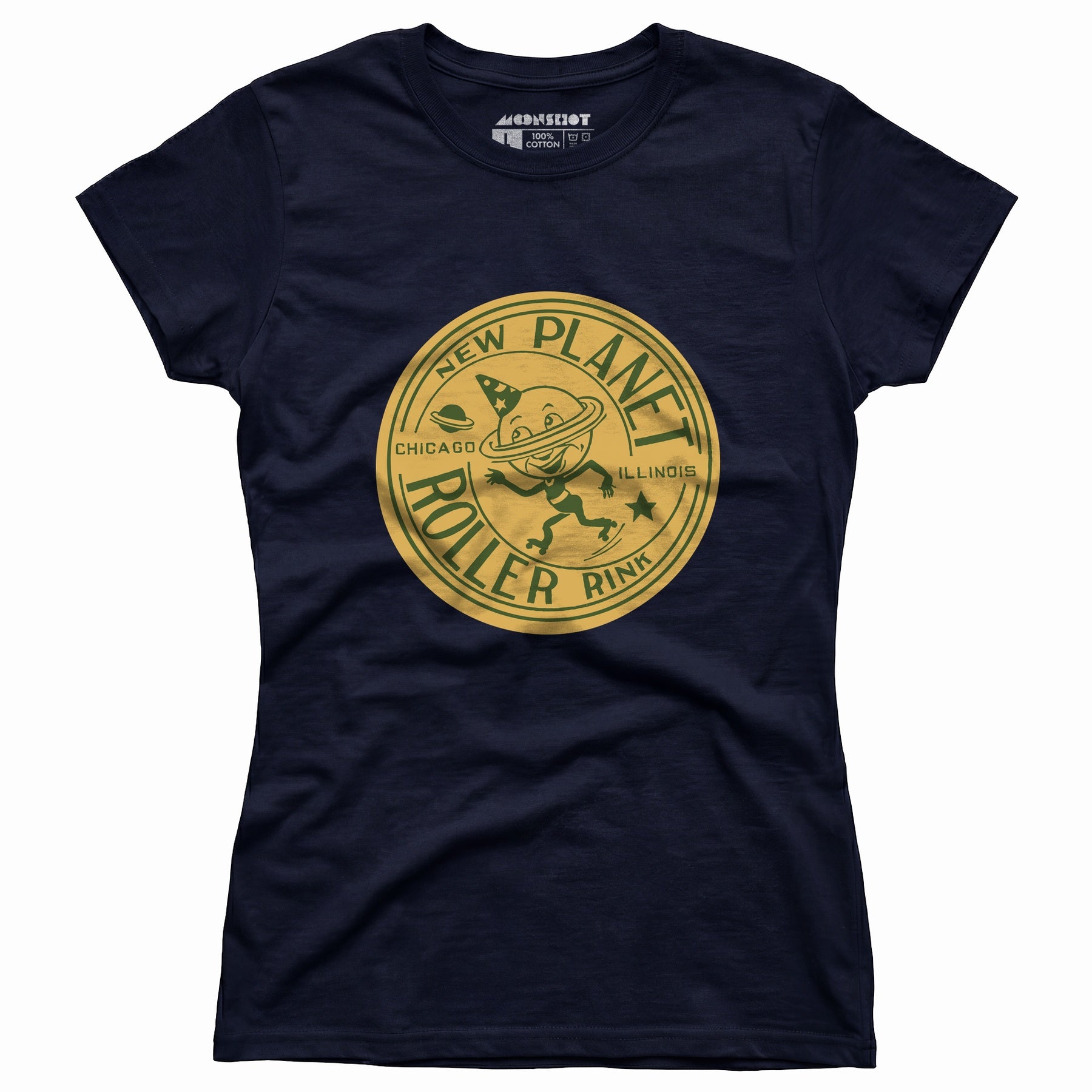 New Planet - Chicago, IL - Vintage Roller Rink - Women's T-Shirt