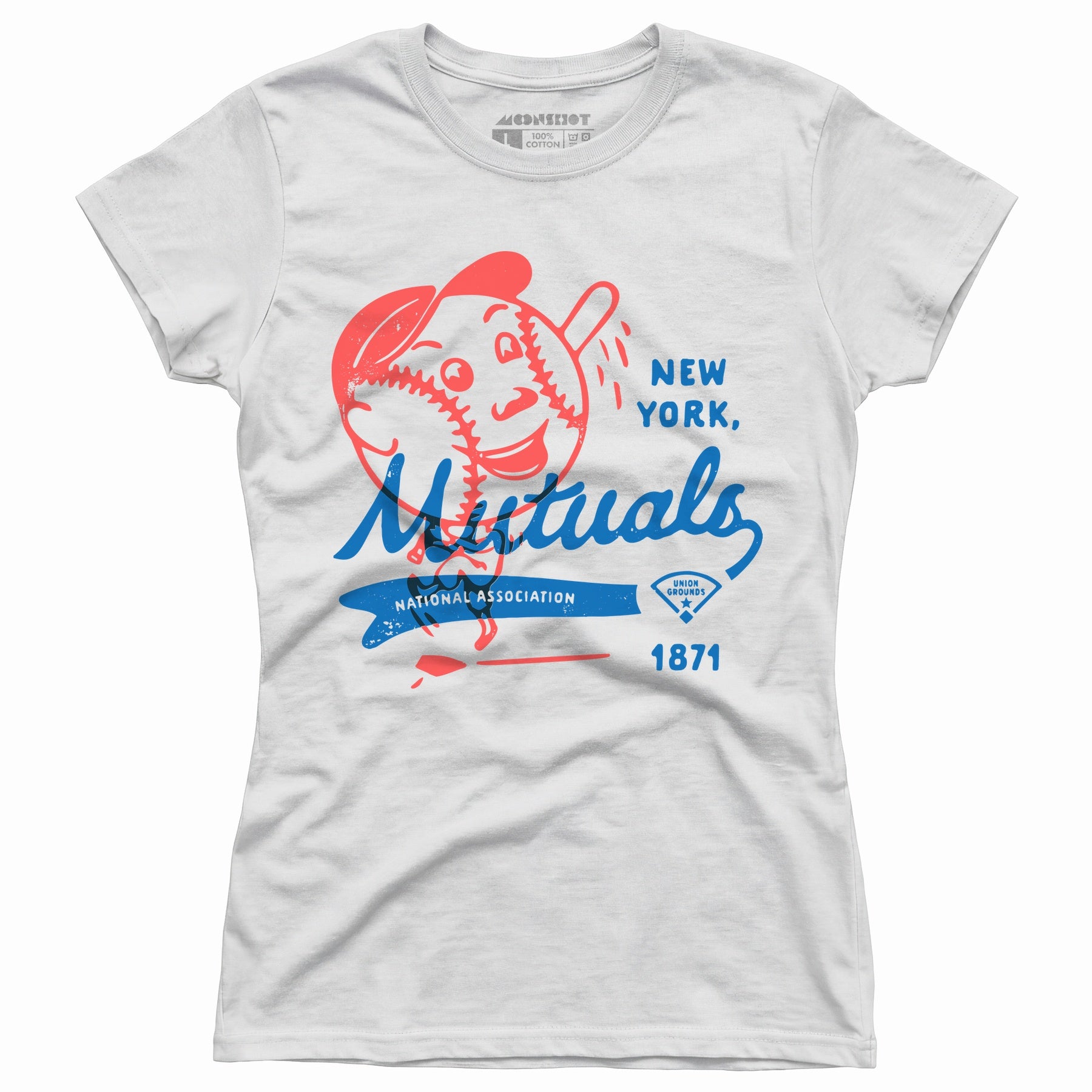 New York Mutuals - Vintage Defunct Baseball Teams - Women's T-Shirt