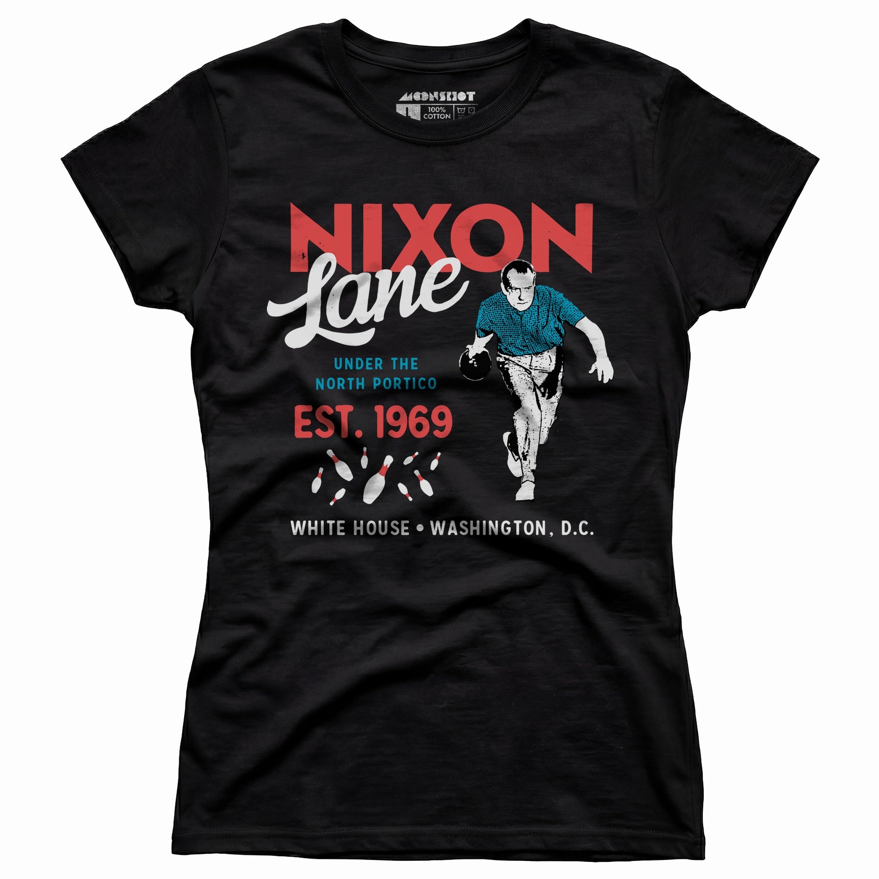 Nixon Lane - Washington D.C. - Vintage Bowling Alley - Women's T-Shirt