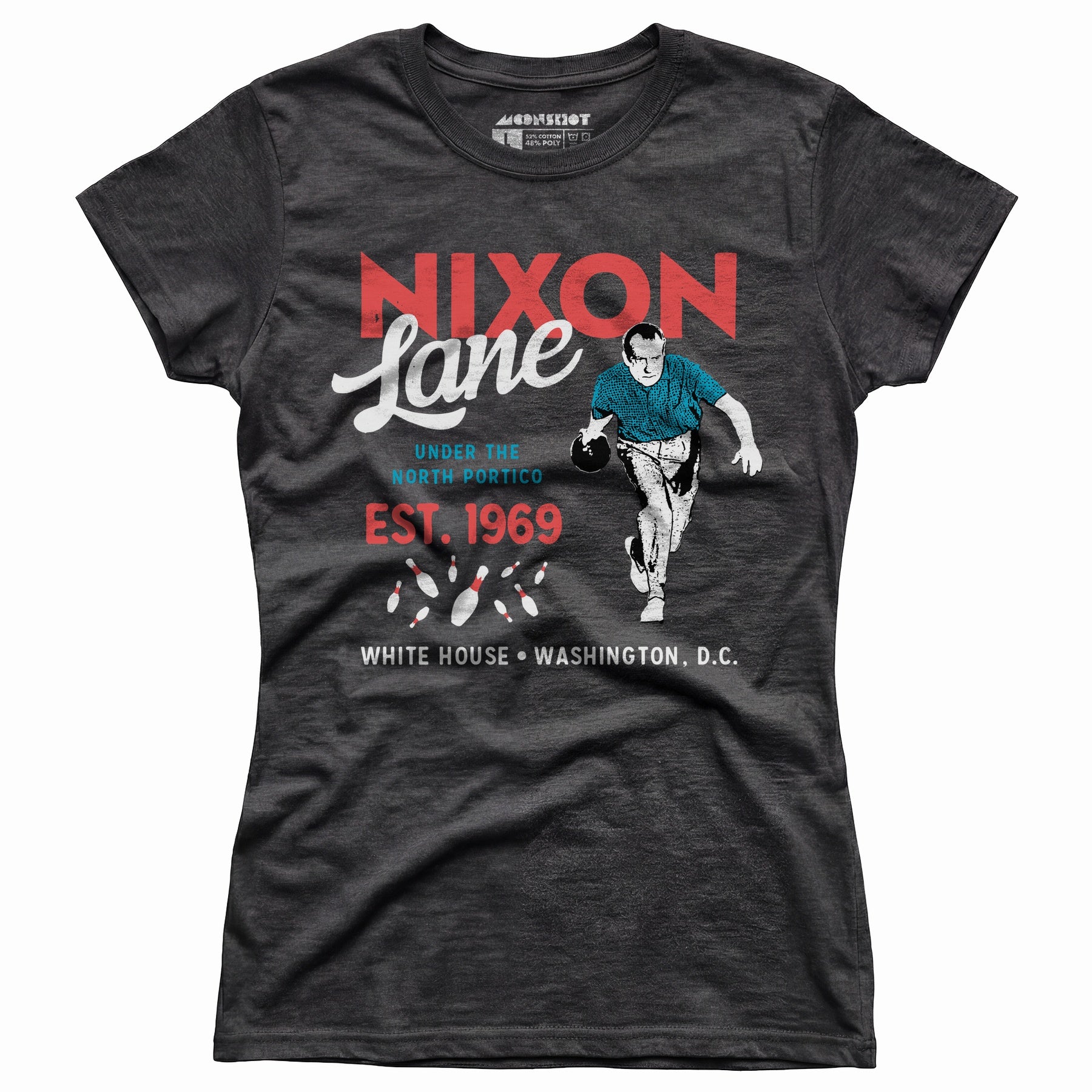 Nixon Lane - Washington D.C. - Vintage Bowling Alley - Women's T-Shirt
